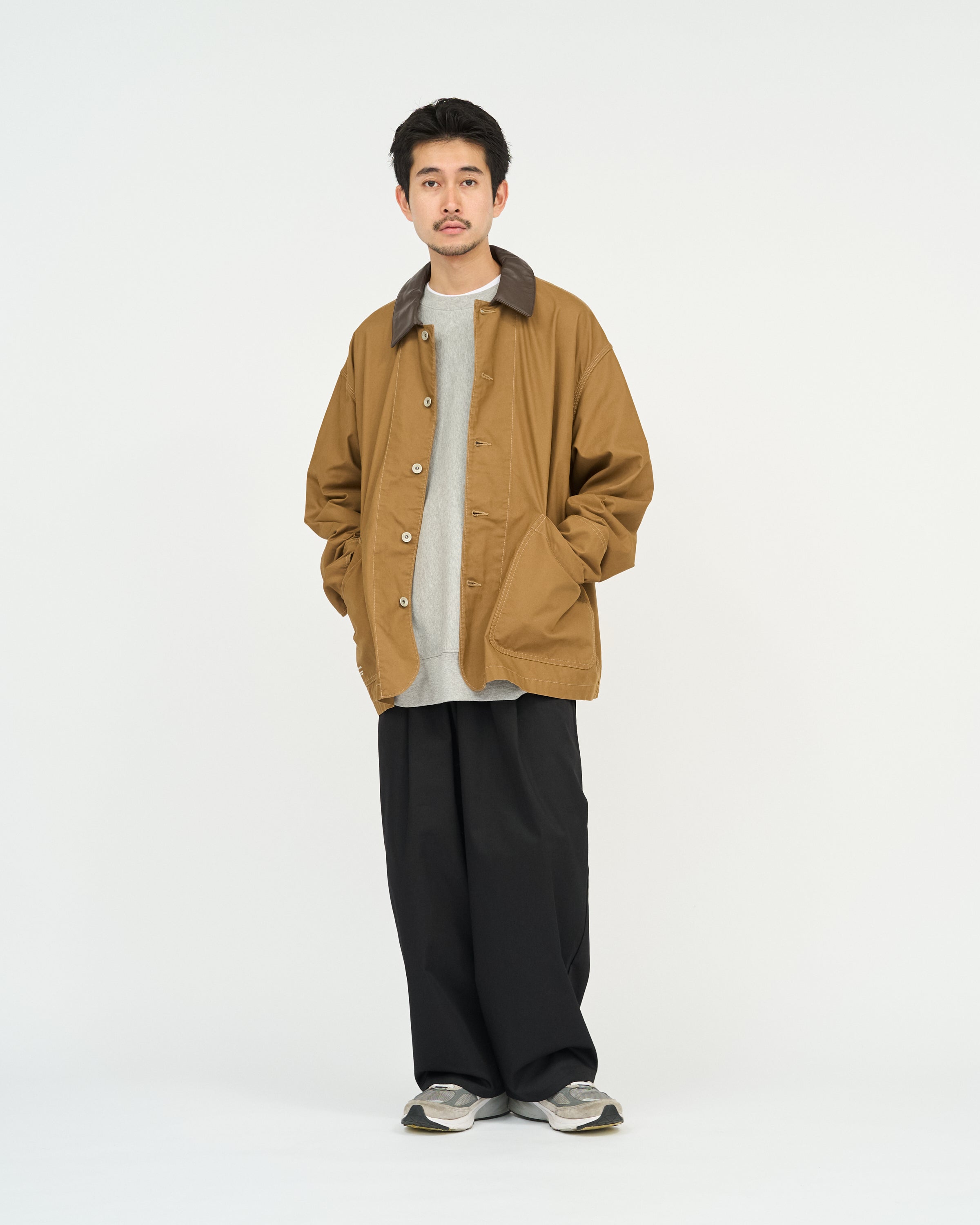 【9/5(土)発売】COTTON CANVAS  LEATHER COLLAR WORK JACKET