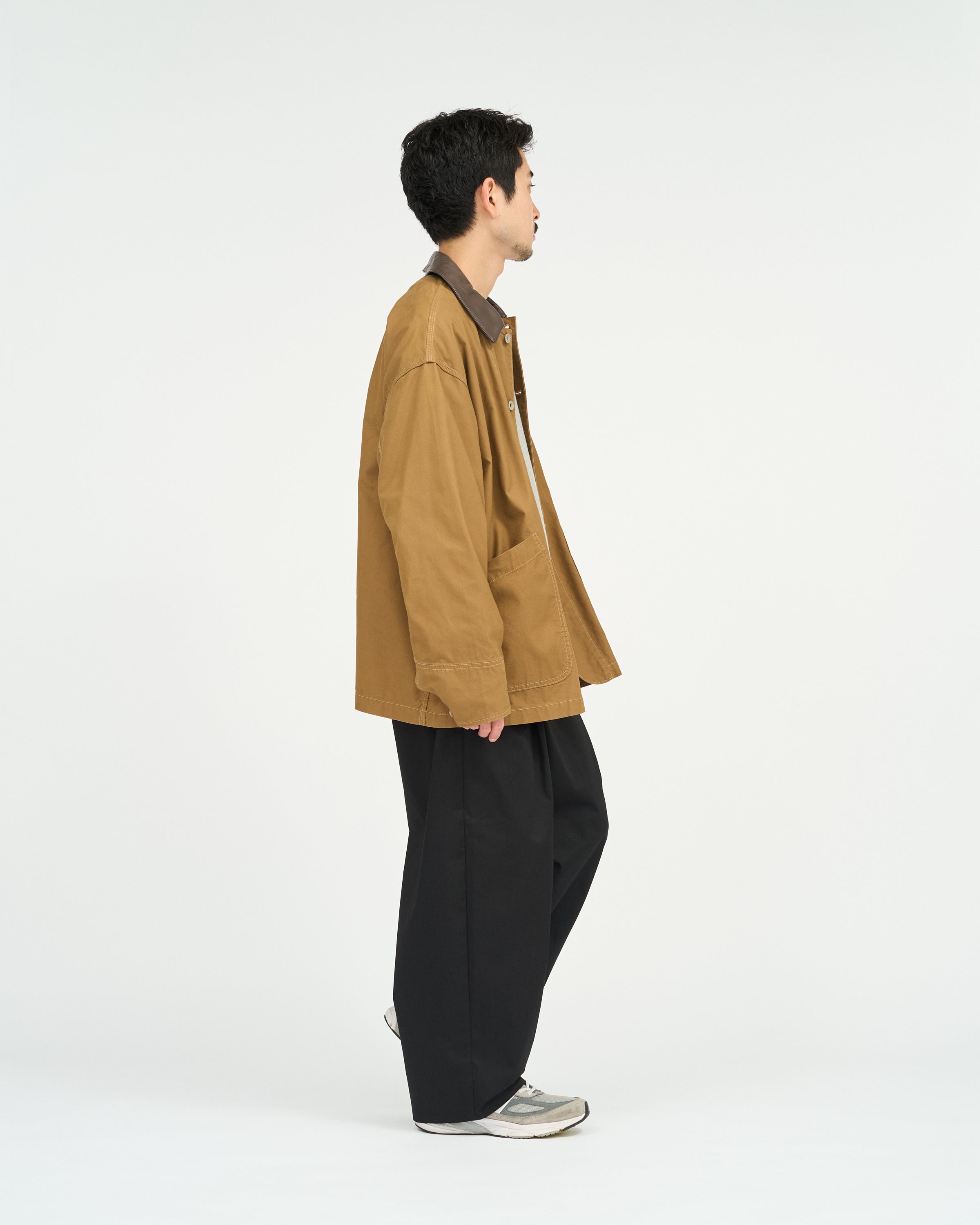 【9/5(土)発売】COTTON CANVAS  LEATHER COLLAR WORK JACKET