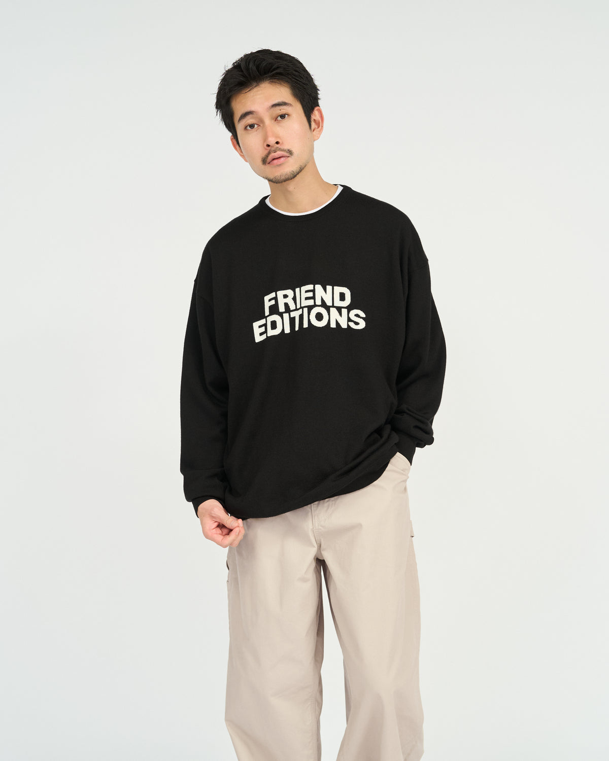 HIGH GAUGE INTARSIA KNIT ”FE MONOGRAM”