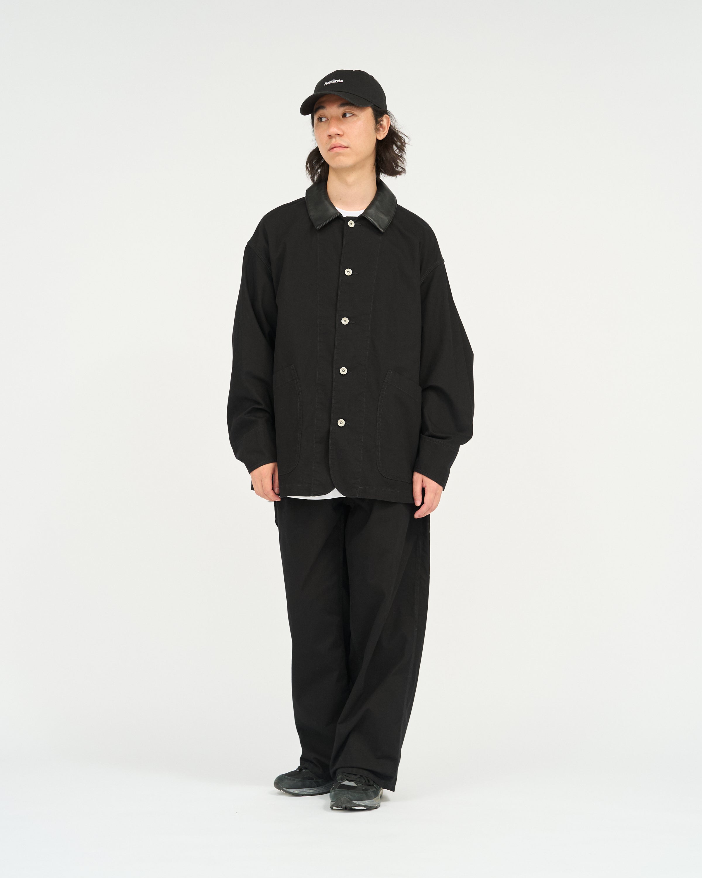 【9/5(土)発売】COTTON CANVAS  LEATHER COLLAR WORK JACKET