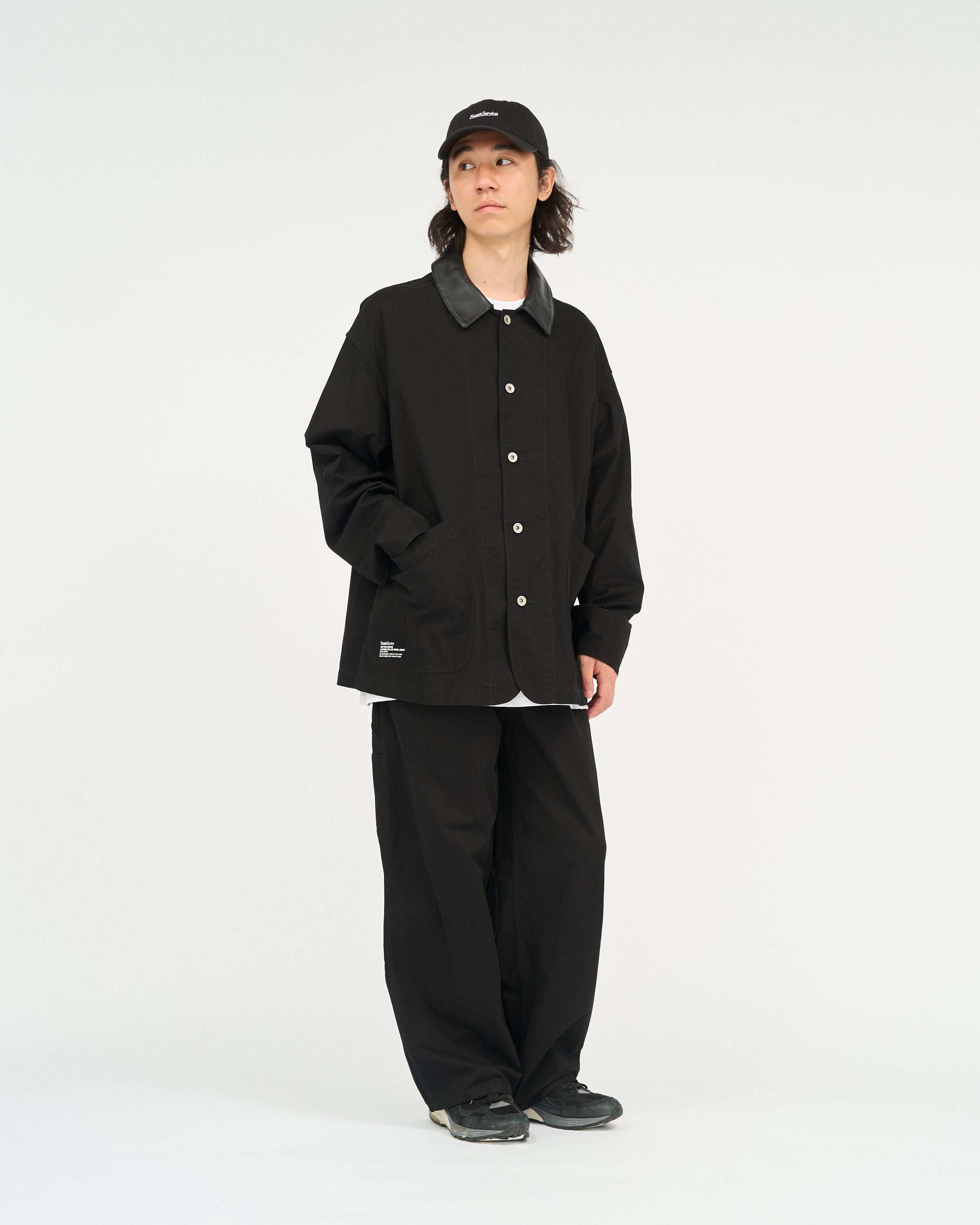 【9/5(土)発売】COTTON CANVAS  LEATHER COLLAR WORK JACKET