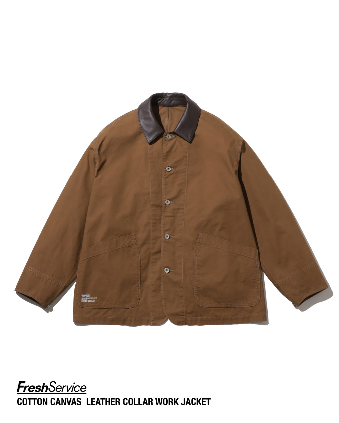 【9/5(土)発売】COTTON CANVAS  LEATHER COLLAR WORK JACKET