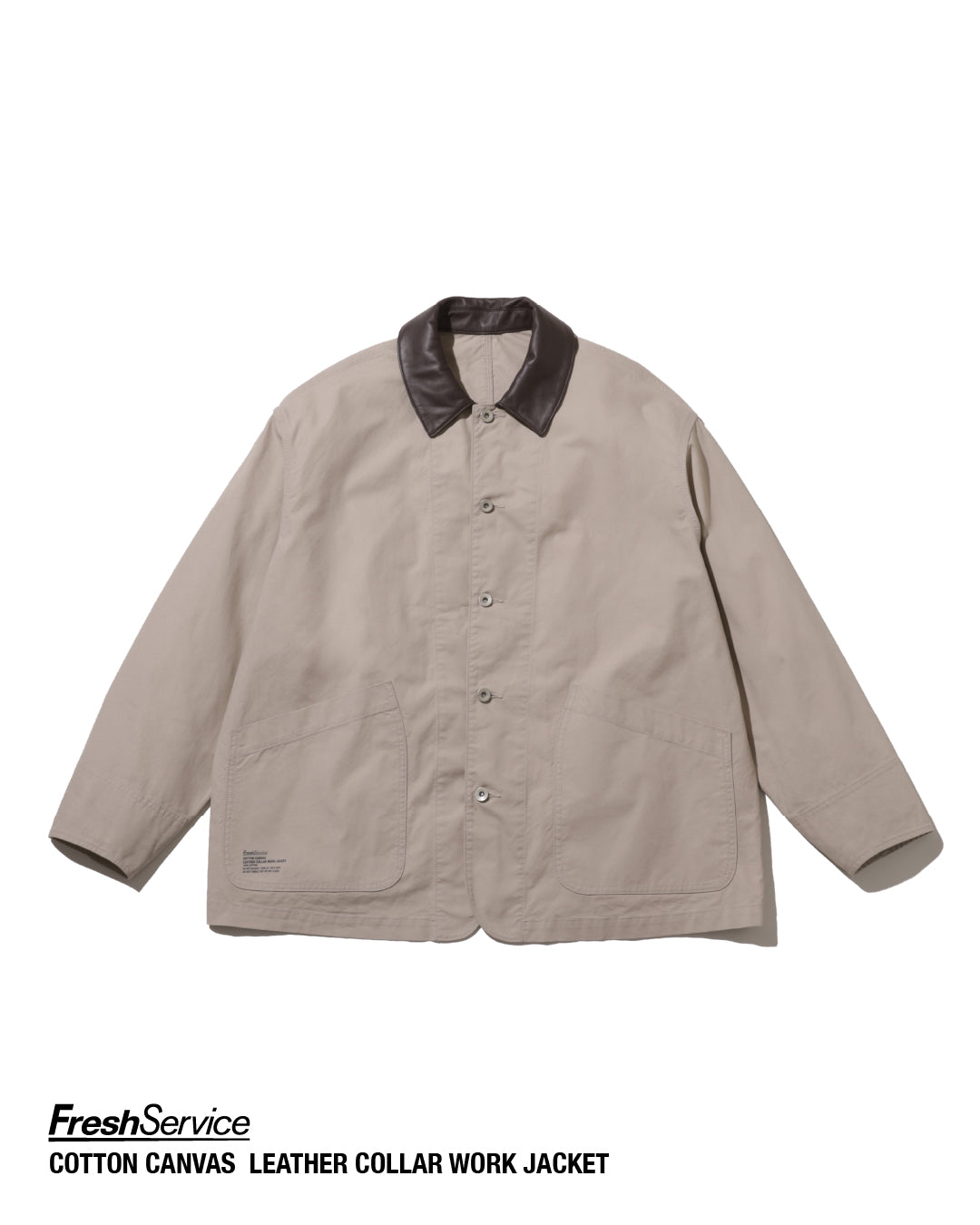 【9/5(土)発売】COTTON CANVAS  LEATHER COLLAR WORK JACKET