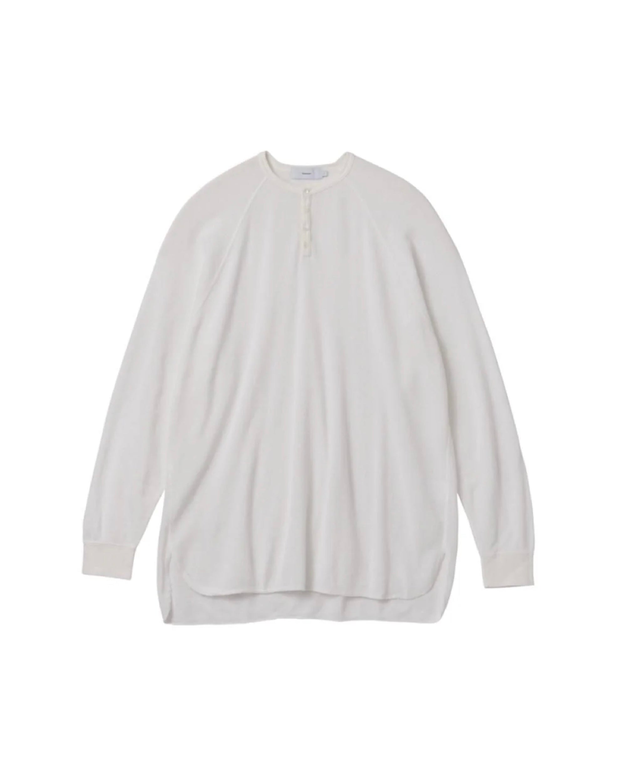 Waffle L/S Henley Neck Tee