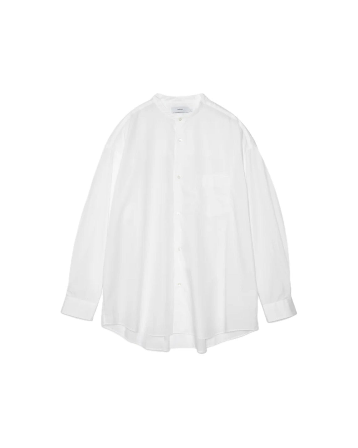 Graphpaper-Broad L/S Oversized Band Collar Shirt