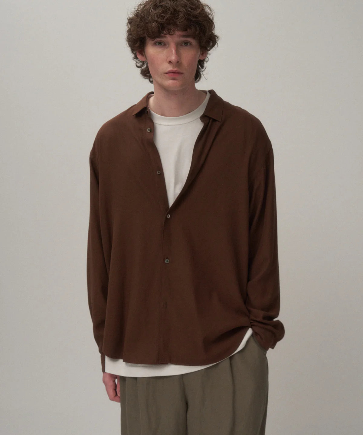 COTTON SILK VIERA LOOSE FIT SHIRT