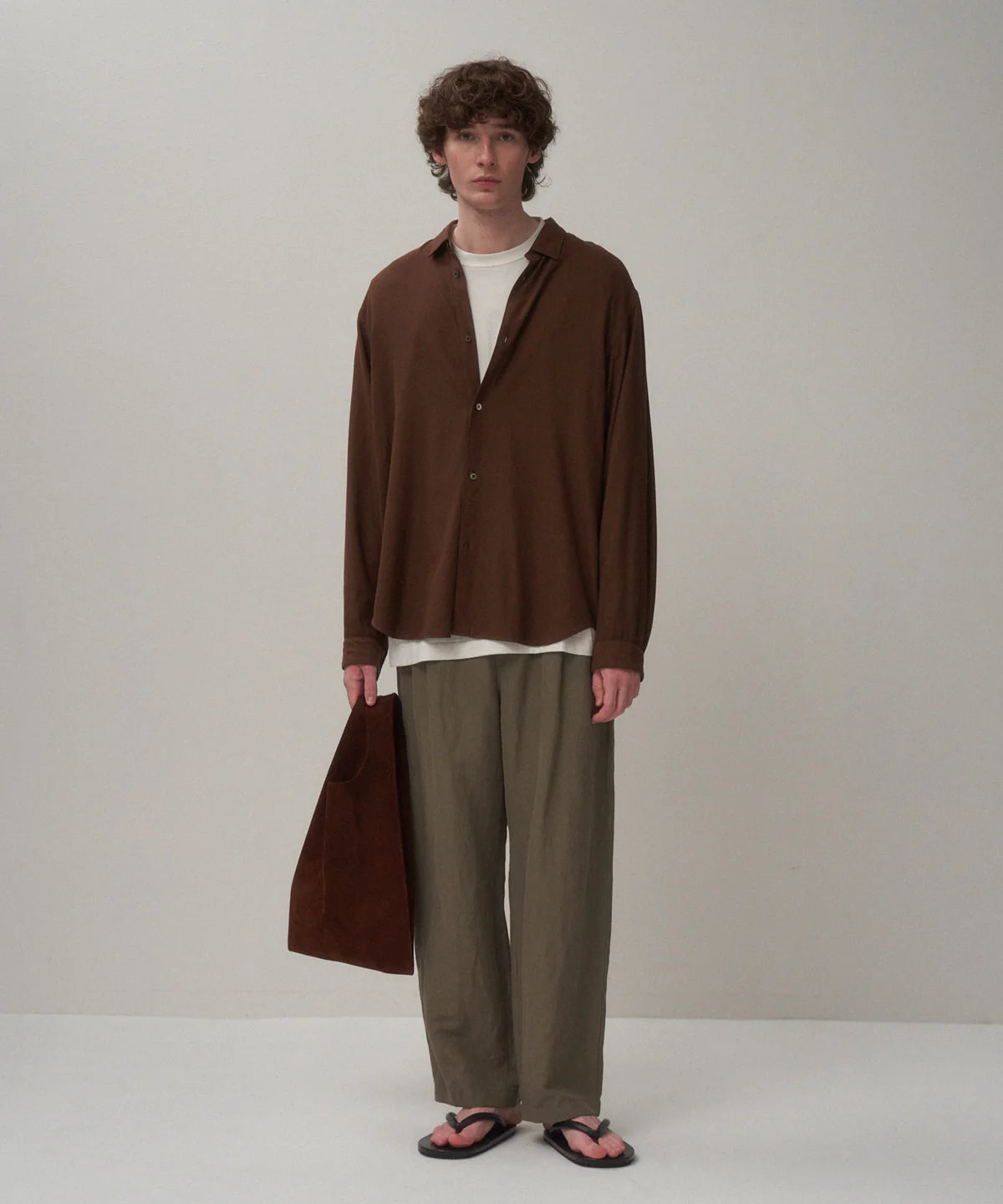 COTTON SILK VIERA LOOSE FIT SHIRT