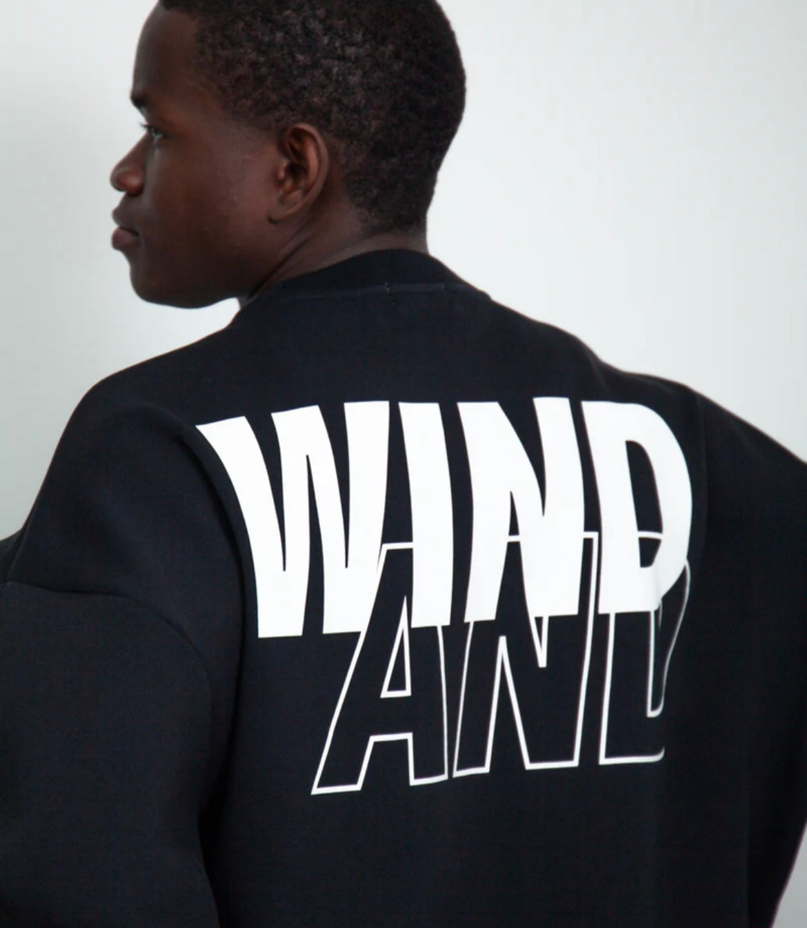 Loose fit crewneck sweat shirt