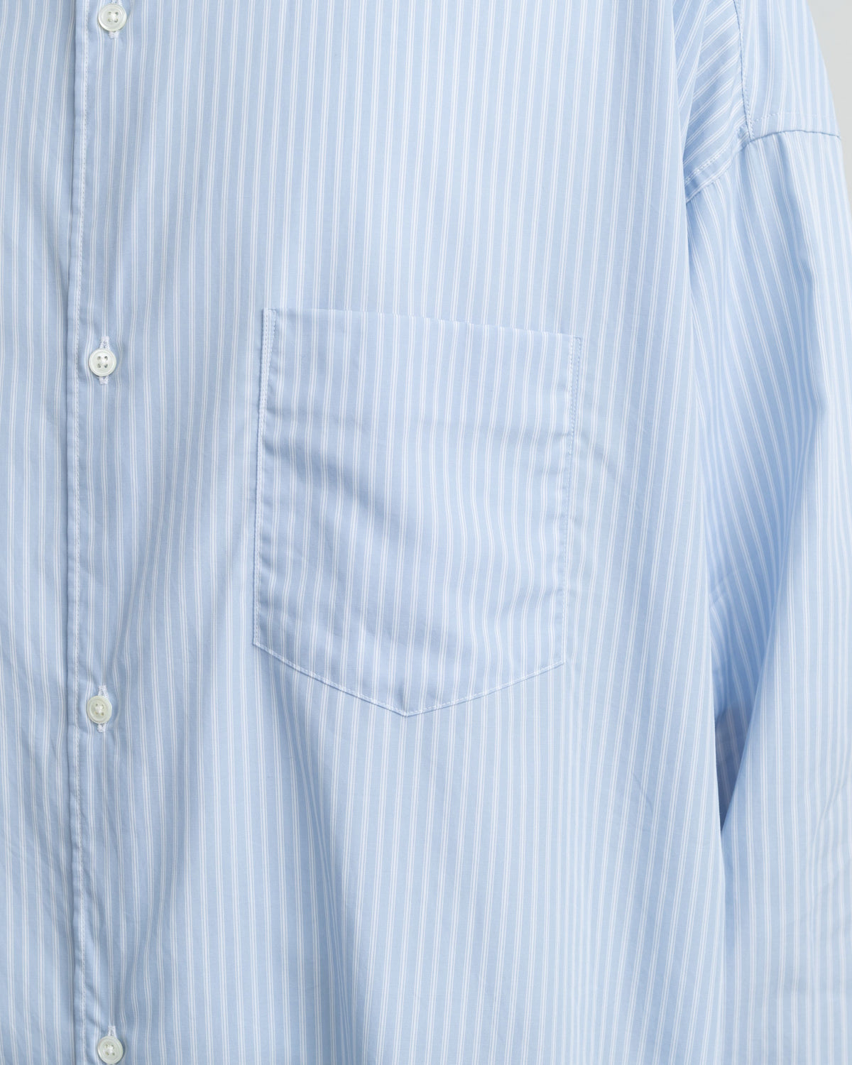 【10/31(土)発売】【LIMITED】Broad Stripe L/S Oversized Band Collar Shirt