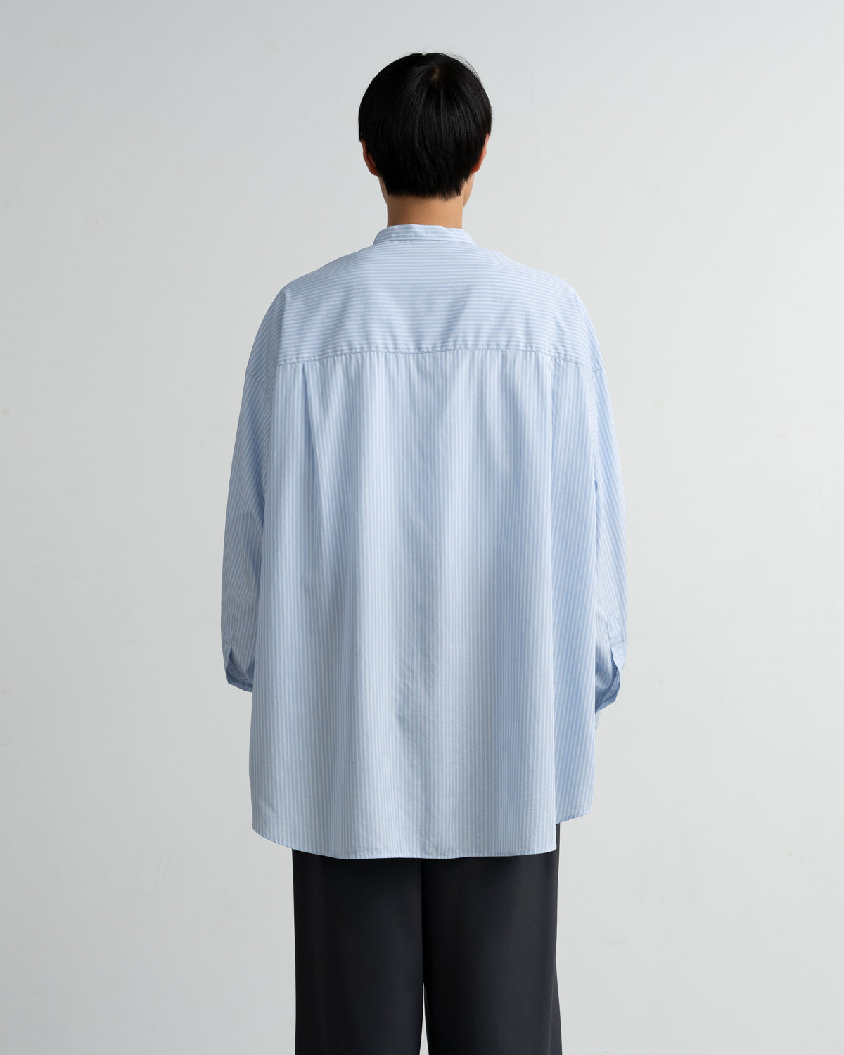 【10/31(土)発売】【LIMITED】Broad Stripe L/S Oversized Band Collar Shirt