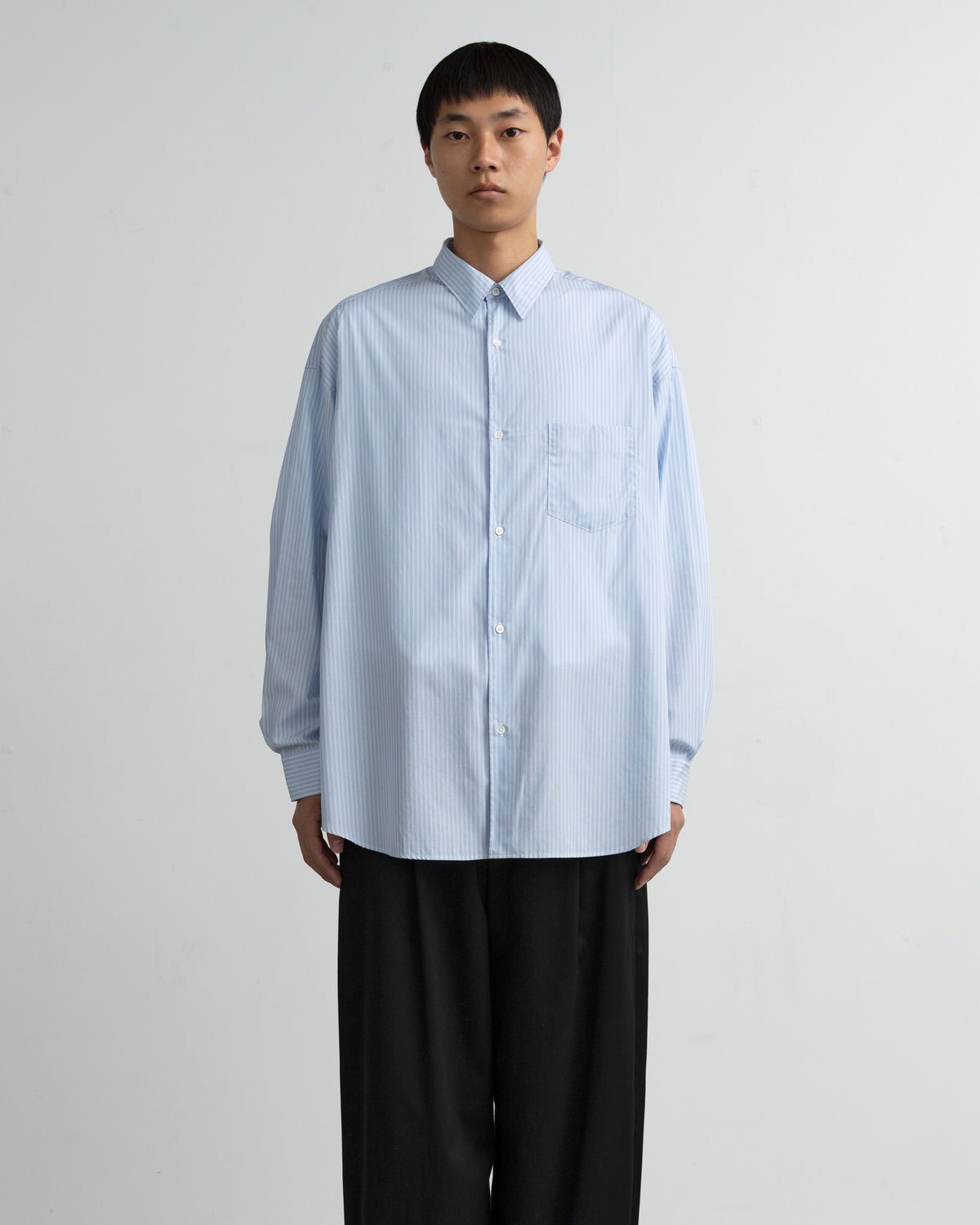 【10/31(土)発売】【LIMITED】Broad Stripe L/S Oversized Regular Collar Shirt
