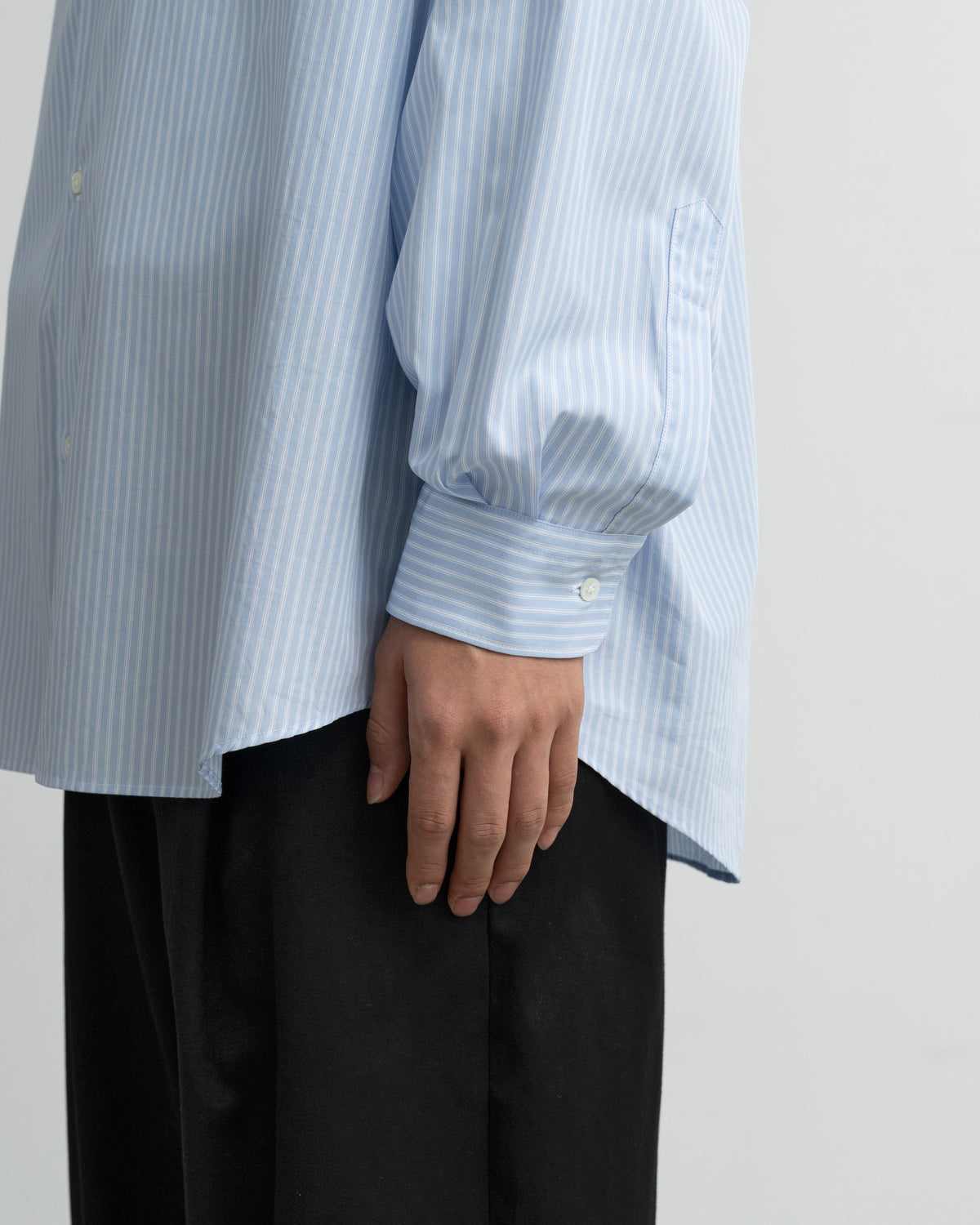 【10/31(土)発売】【LIMITED】Broad Stripe L/S Oversized Regular Collar Shirt