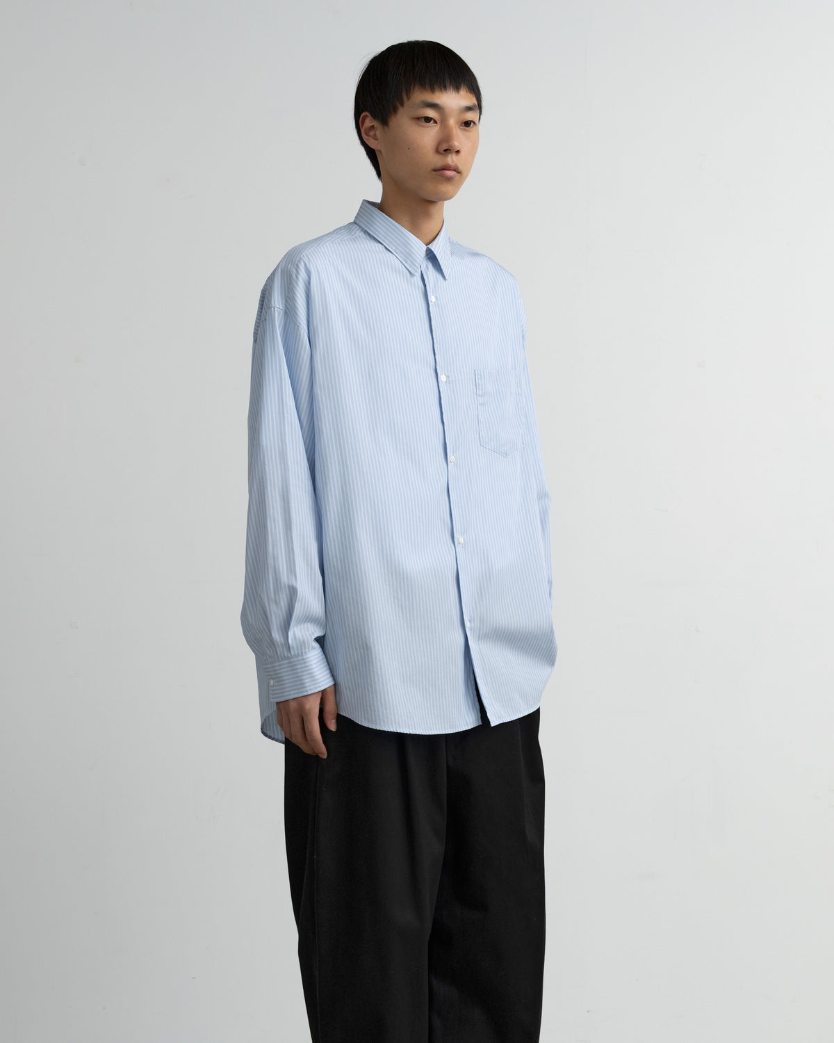 【10/31(土)発売】【LIMITED】Broad Stripe L/S Oversized Regular Collar Shirt