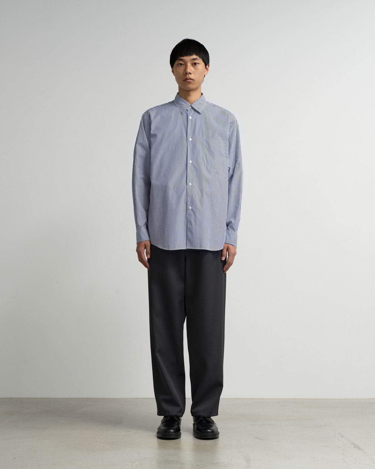 【10/31(土)発売】Broad Stripe Regular Collar Shirt