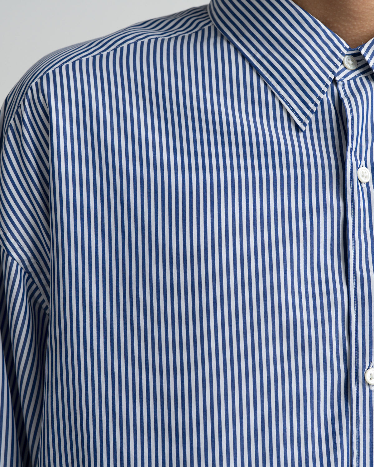 【10/31(土)発売】Broad Stripe L/S Oversized Regular Collar Shirt