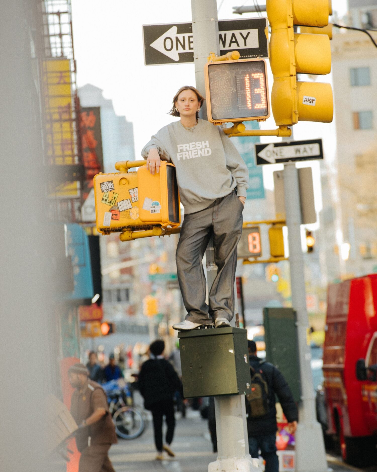 FE & FS LIGHT OZ CREW NECK SWEAT