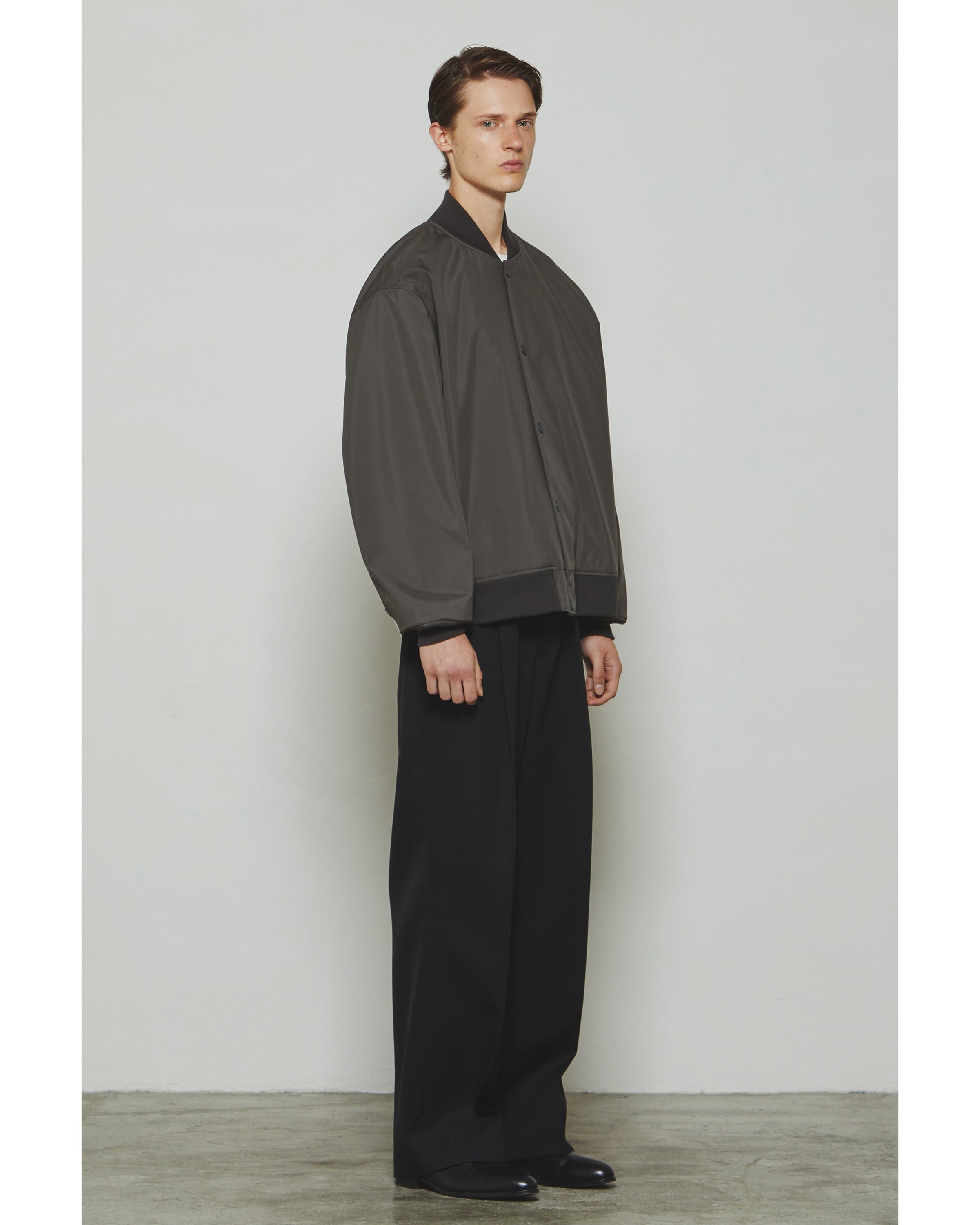 THE RERACS MA-1 SHIRTS BLOUSON 46 グレー RERACS VARSITY JACKET