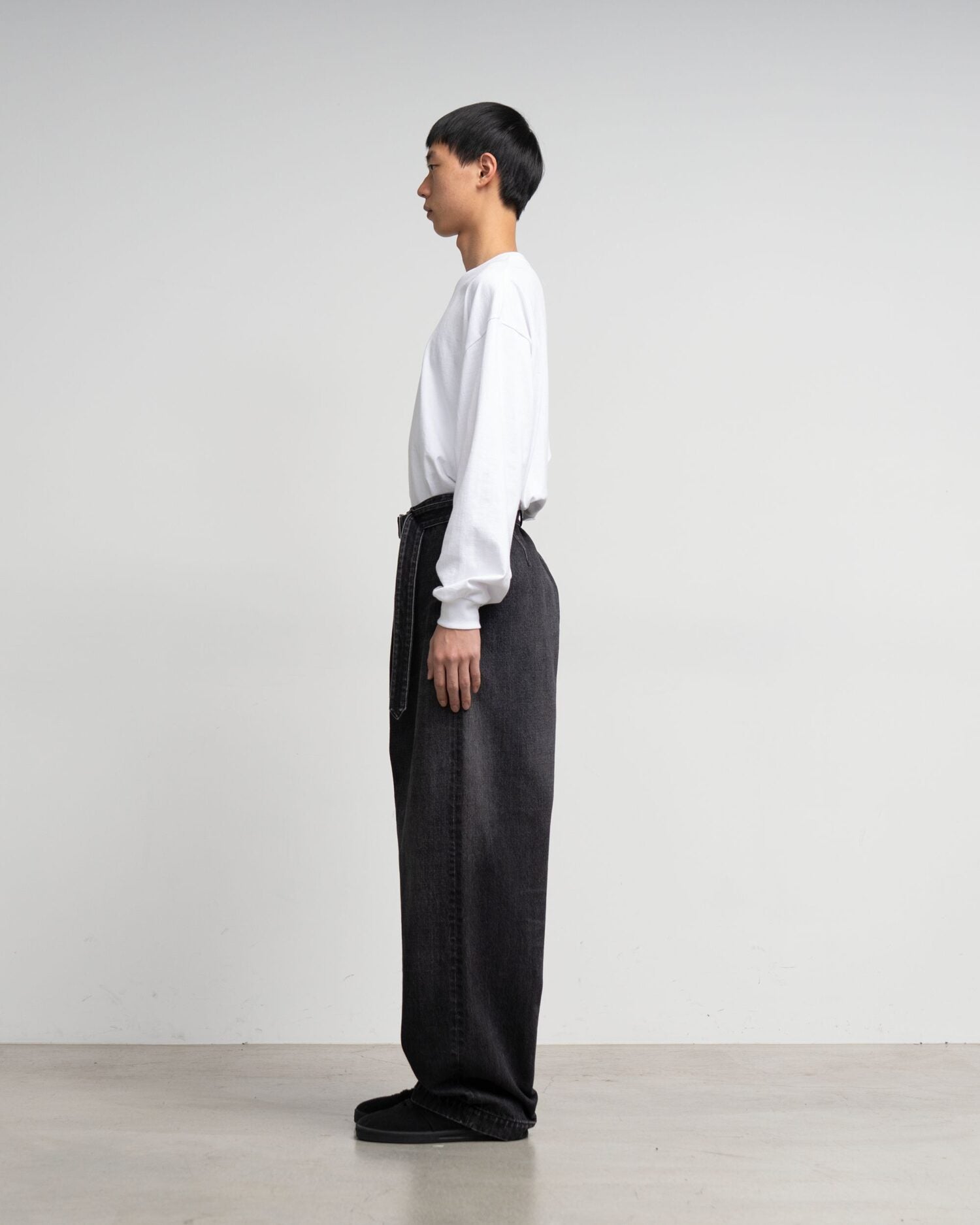 Selvage Denim Belted Pants(DARK FADE)