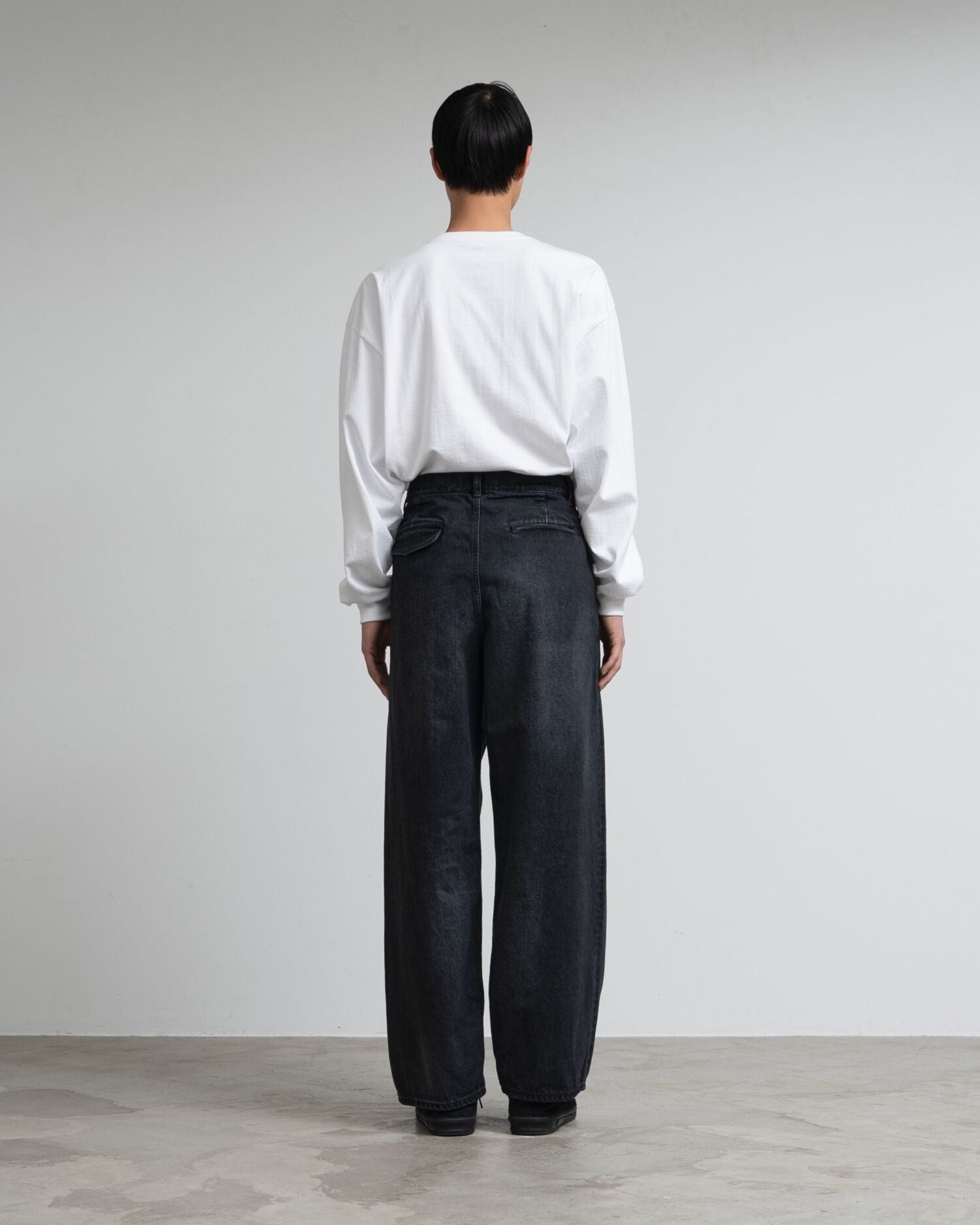 Selvage Denim Two Tuck Pants(DARK FADE)