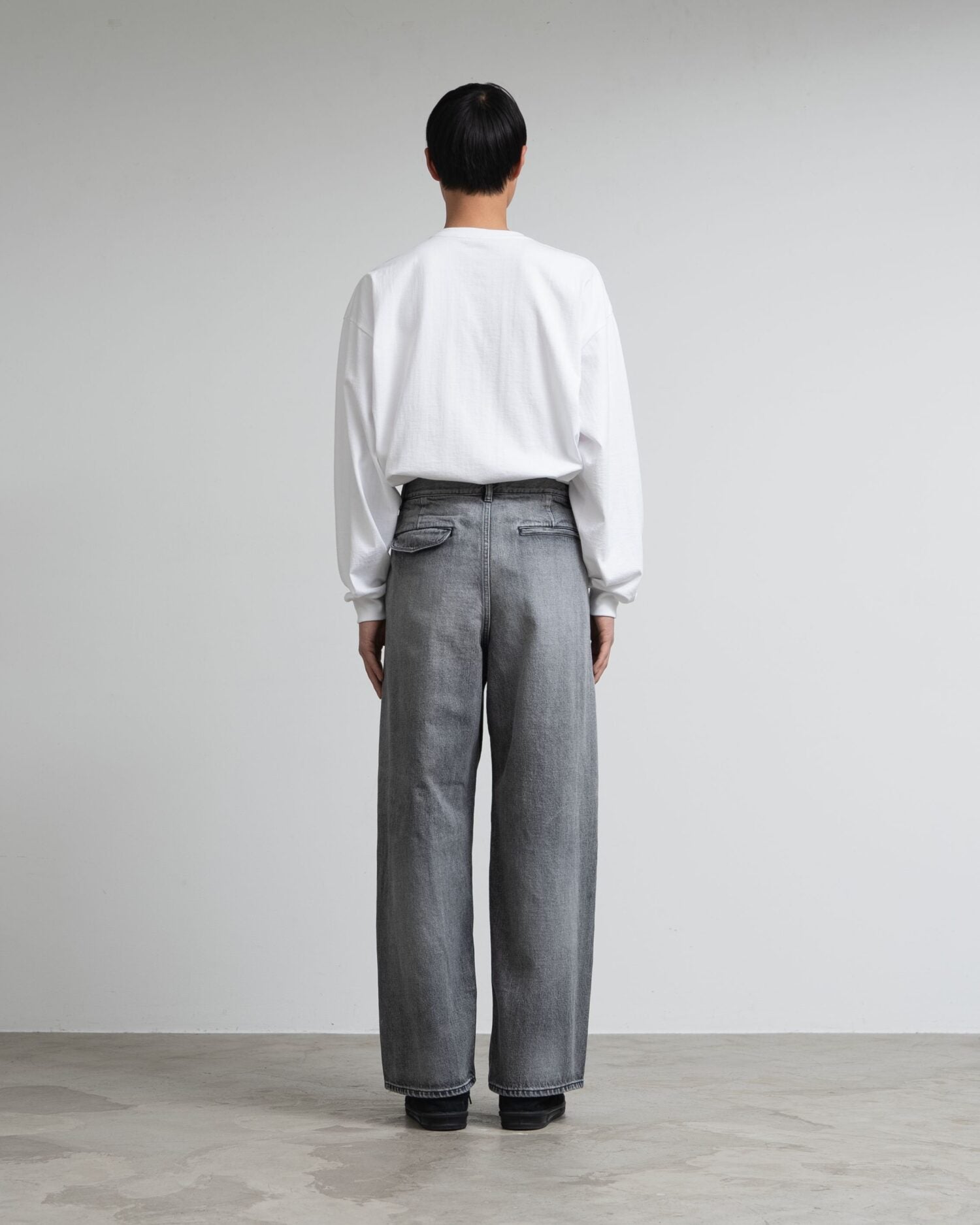 Graphpaper-Selvage Denim Two Tuck Pants(LIGHT FADE)