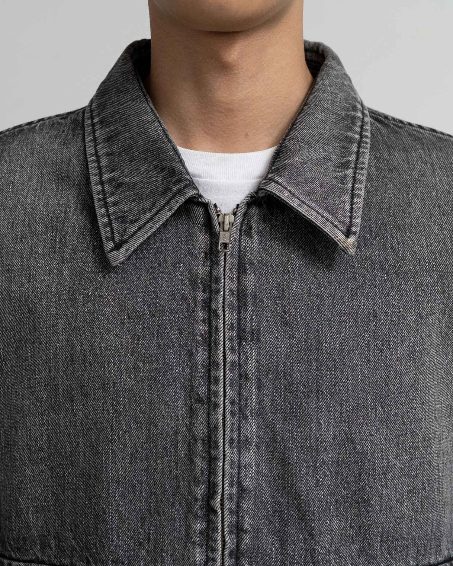Selvage Denim Zip Jacket(LIGHT FADE)