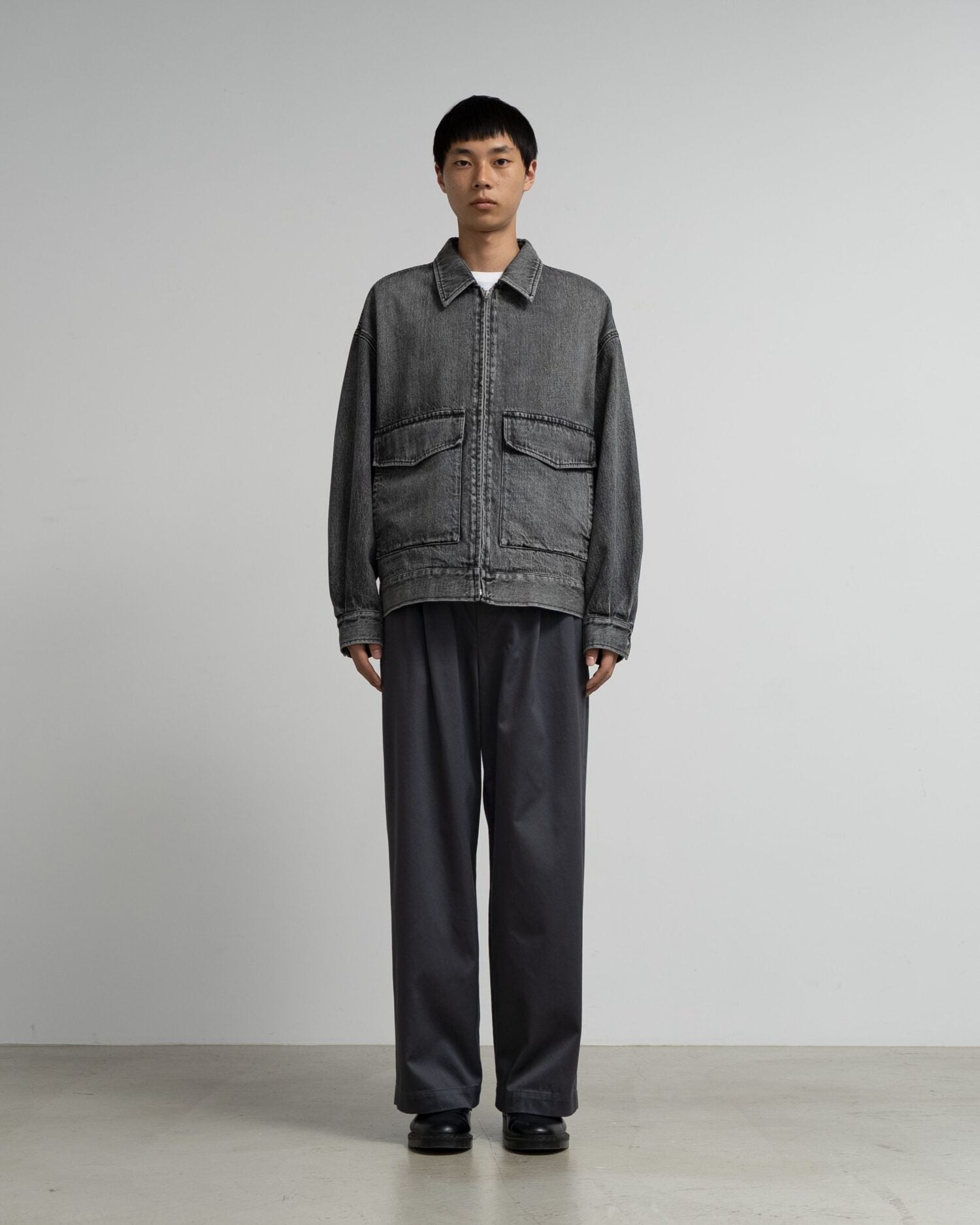 Selvage Denim Zip Jacket(LIGHT FADE)