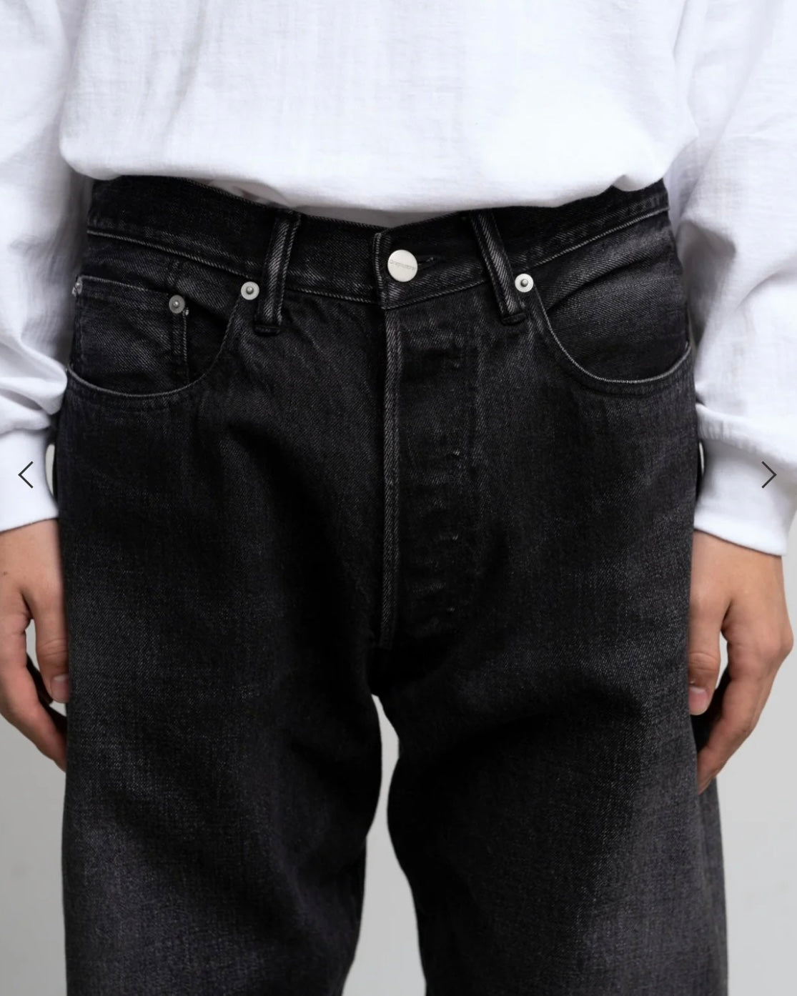 Selvage Denim Five Pocket Tapered Pants(DARK FADE)