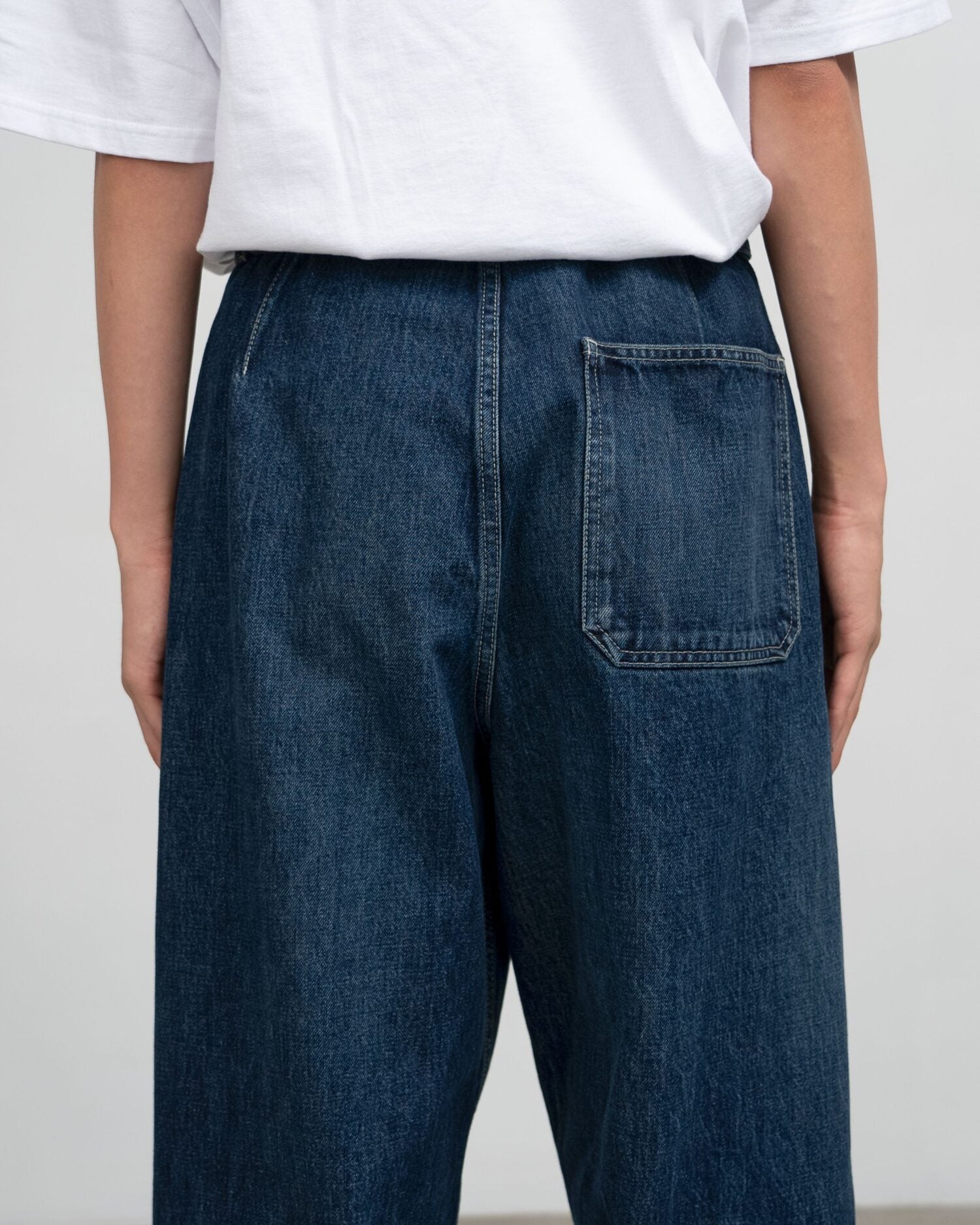 Selvage Denim Belted Pants(DARK FADE)