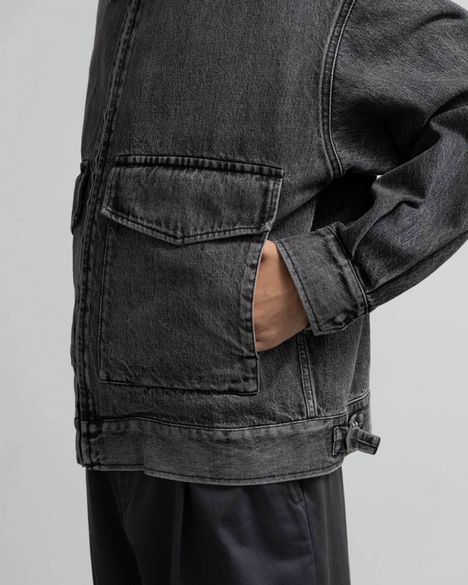 Selvage Denim Zip Jacket(LIGHT FADE)