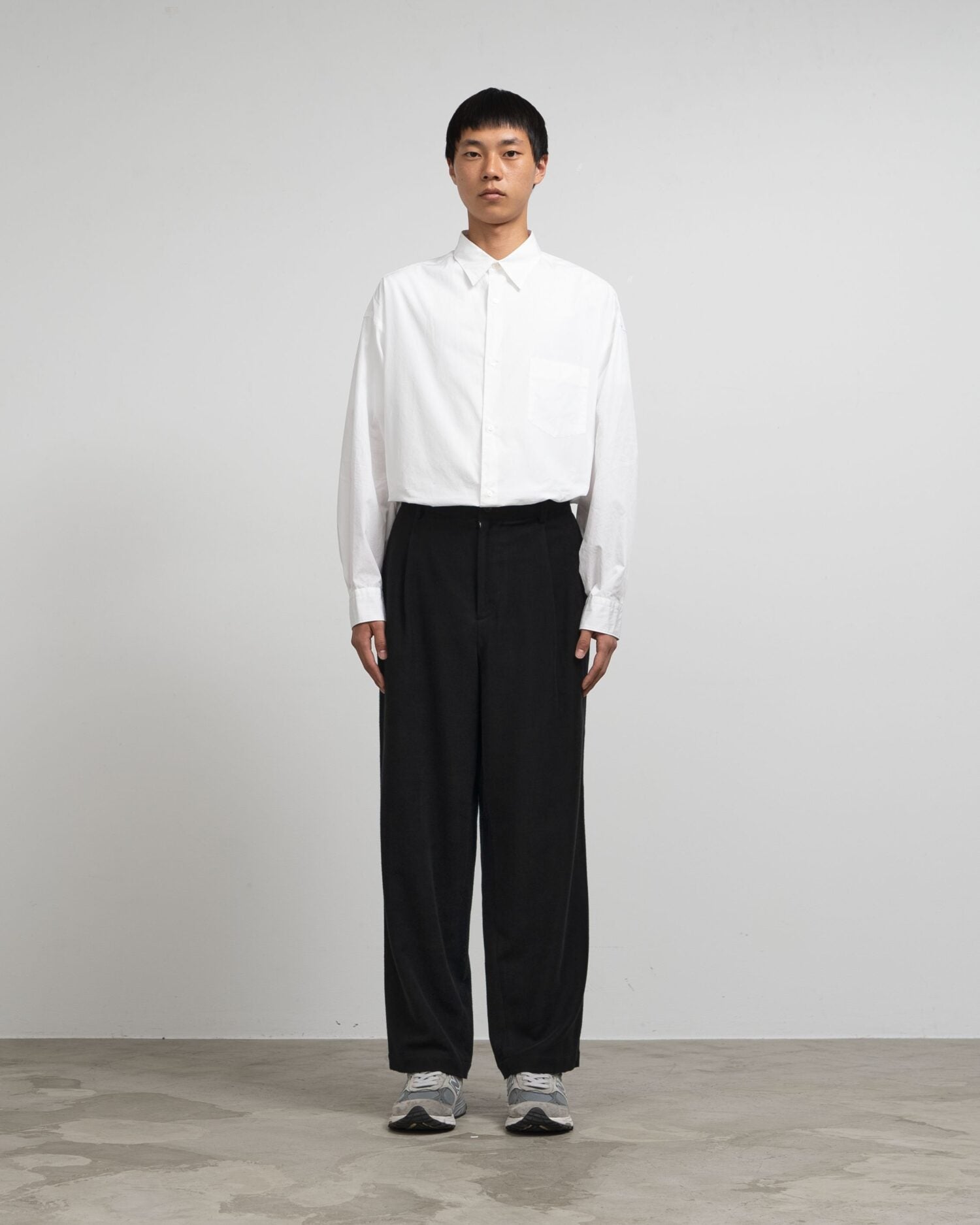 Graphpaper-Supima Moleskin Tapered Trousers