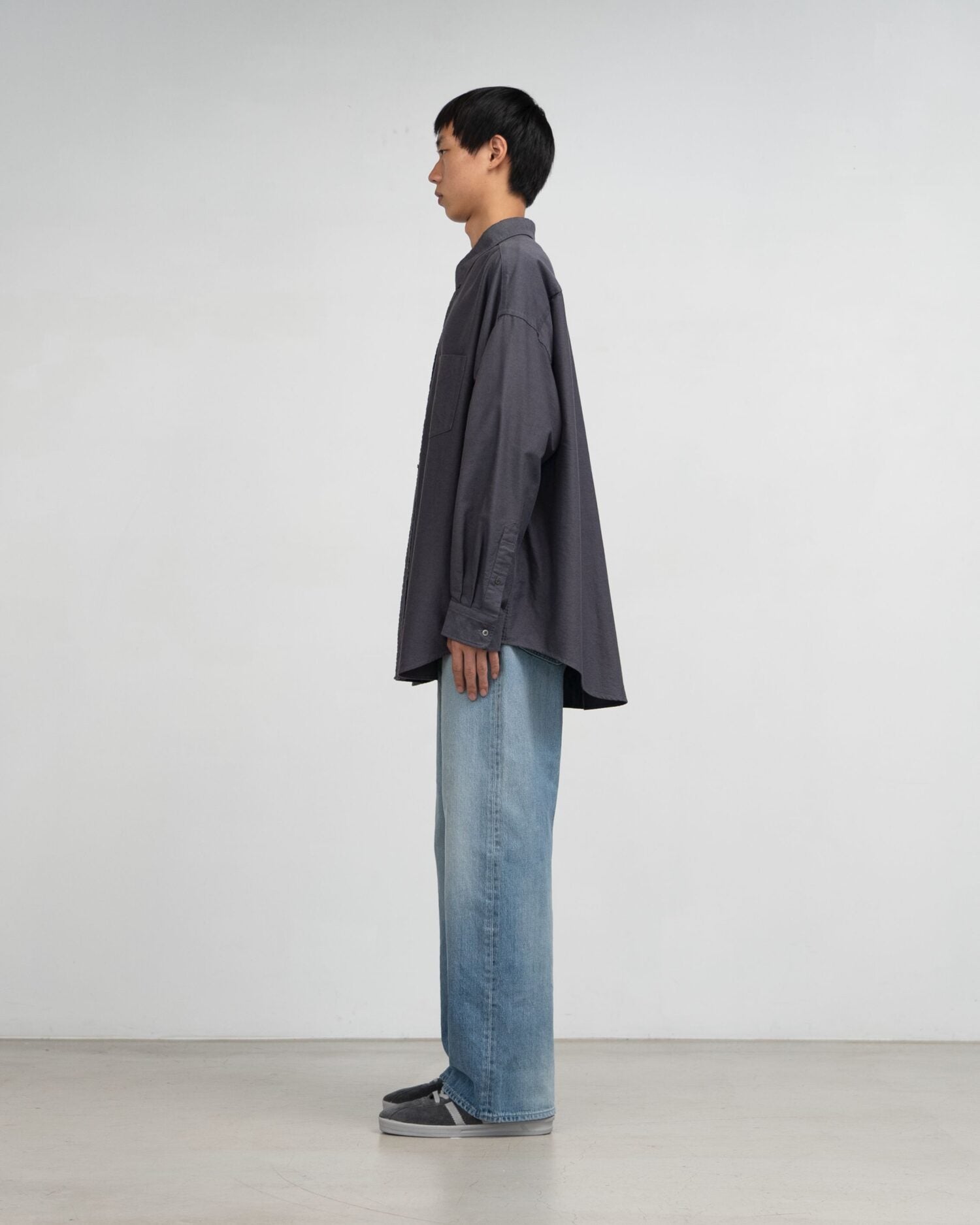 Selvage Denim Five Pocket Wide Straight Pants(LIGHT FADE)