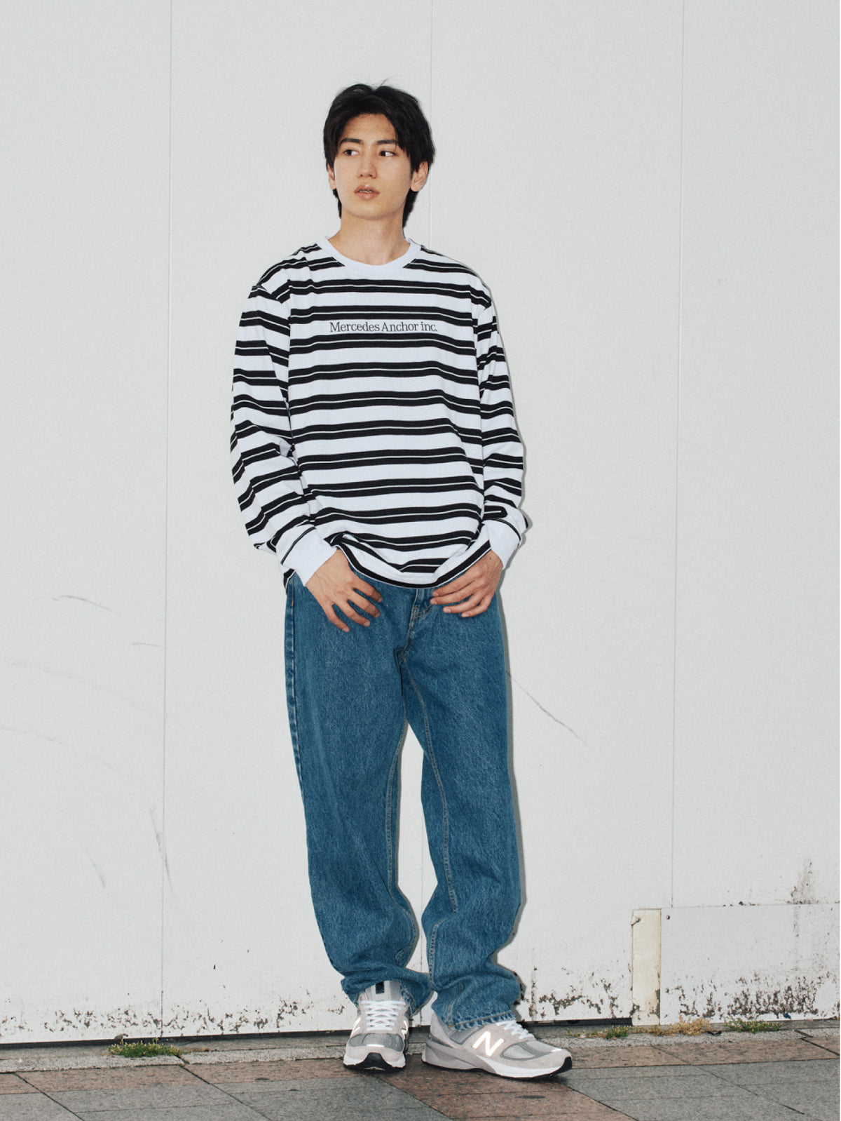 【9/18(金)発売】ONE LINE LOGO MULTI BORDER L/S TEE