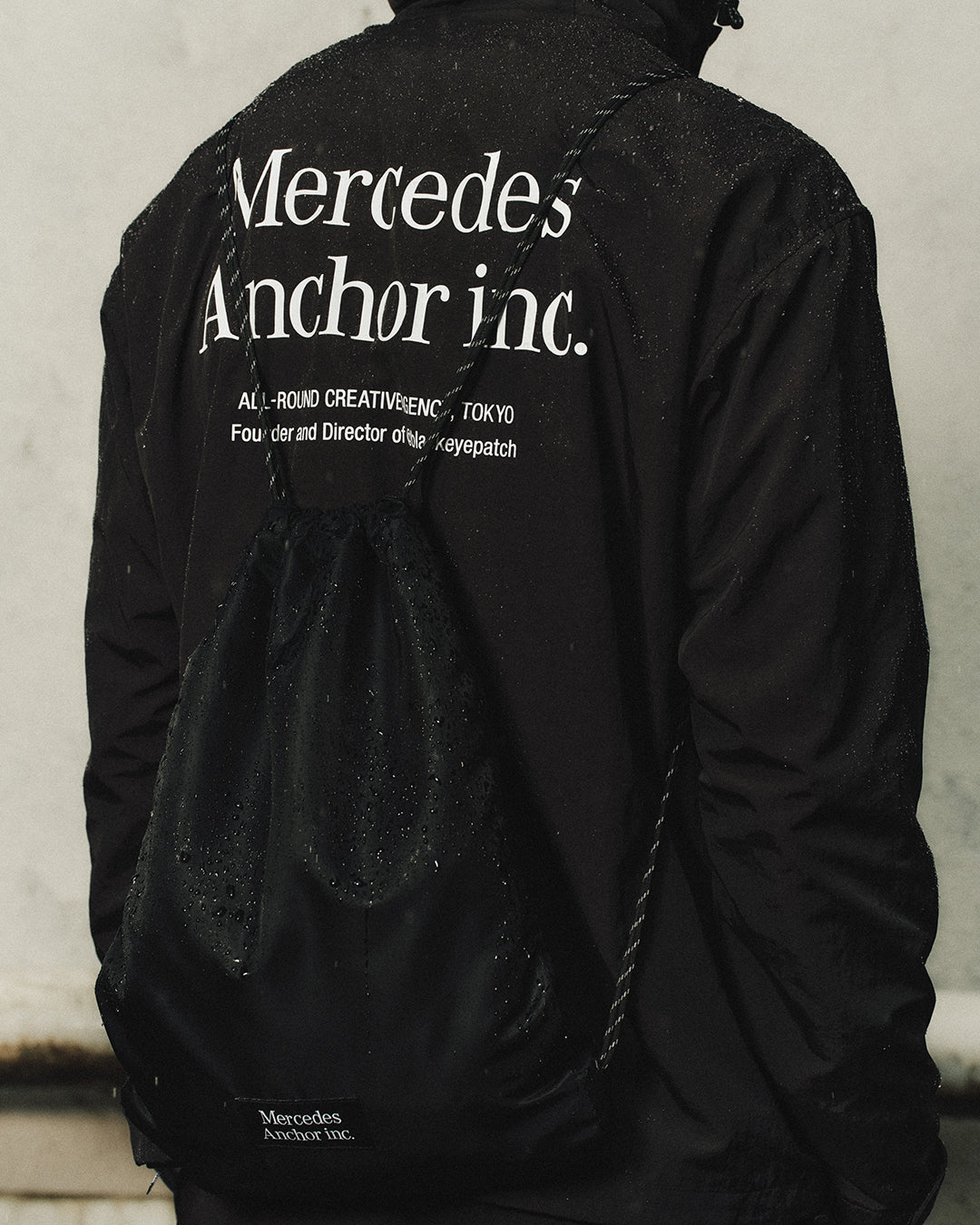 HOODED NYLON TRACK JACKET