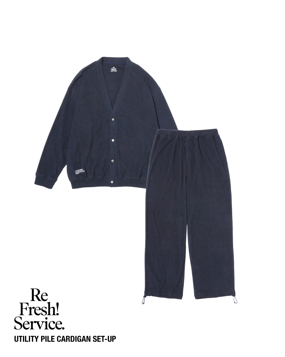 【3/28(土)発売】UTILITY PILE CARDIGAN SET-UP