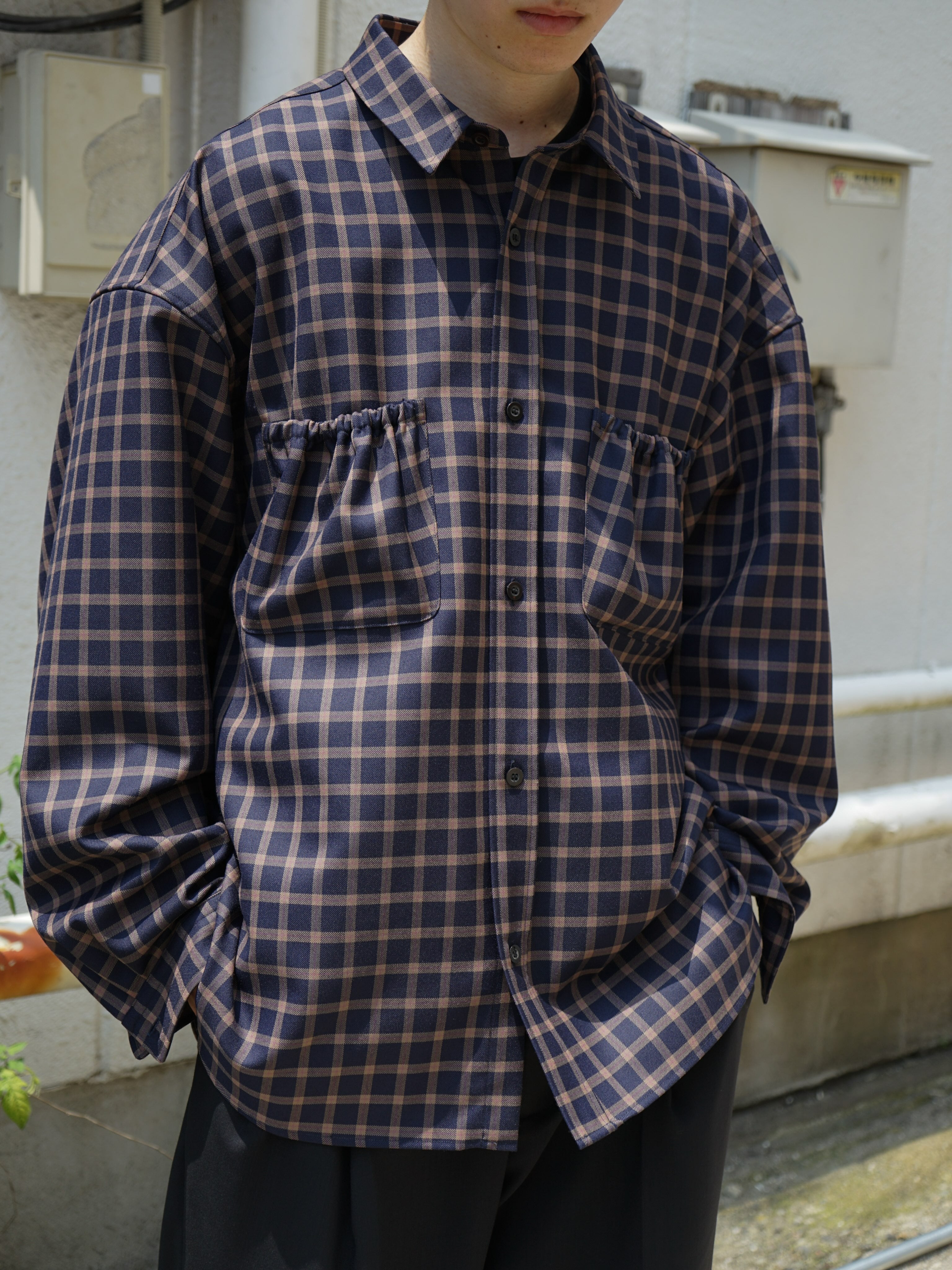 【LIMITED】WRIST PATCH WIDE SHIRT