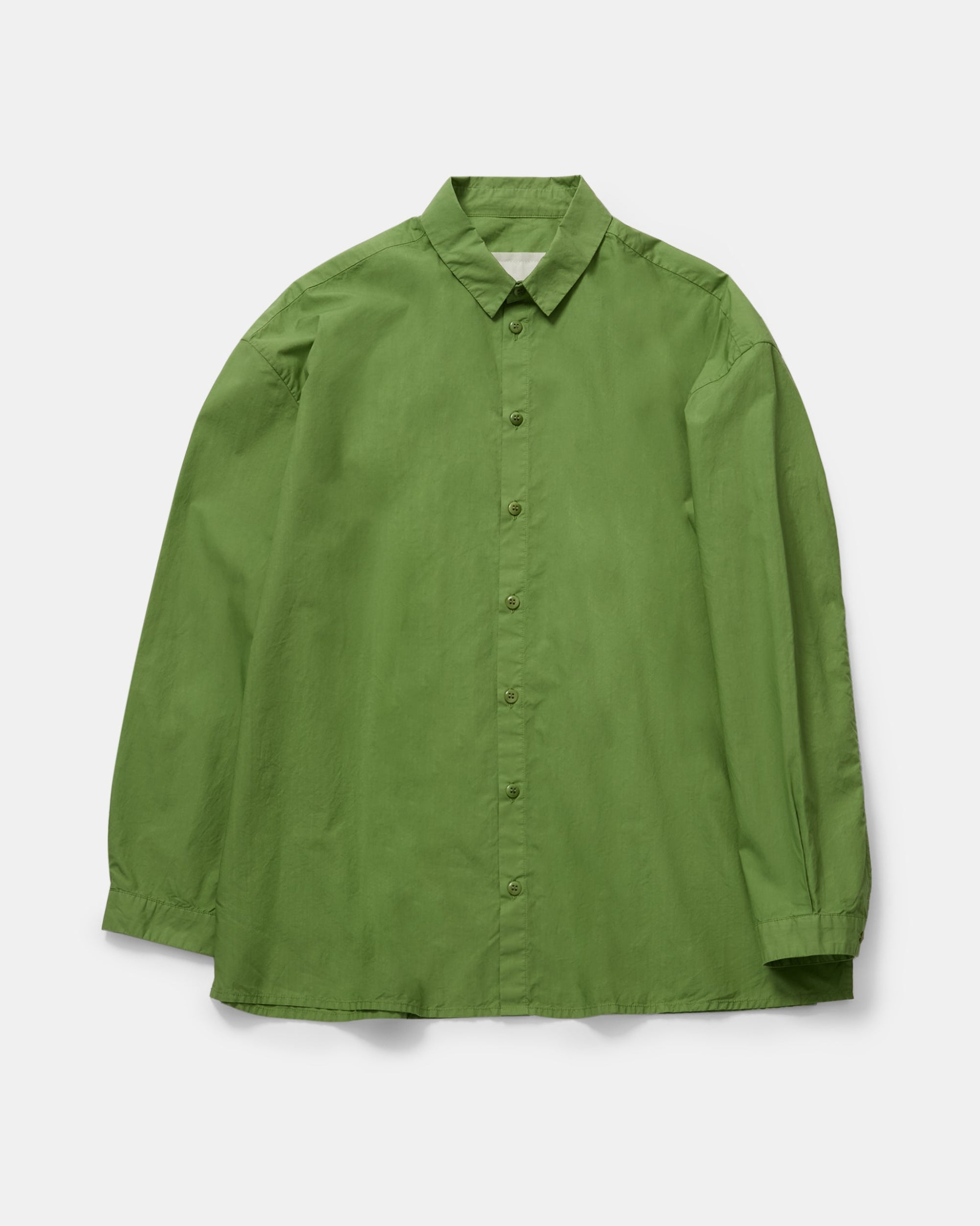 THE DRAUGHTSMAN SHIRT / POPLIN GRASS(GREEN)