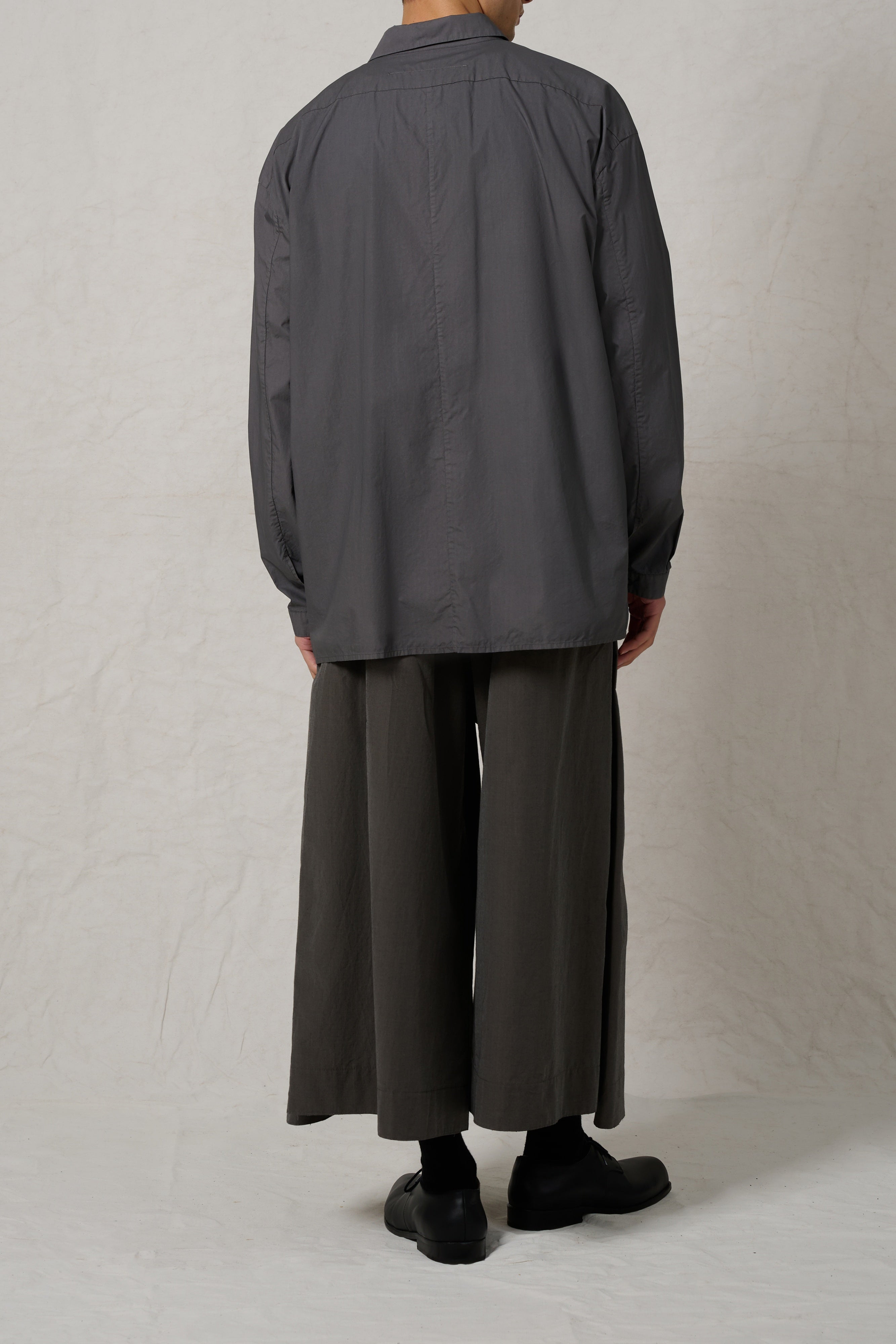 【3/7発売(土)】THE DRAUGHTSMAN SHIRT /  POPLIN PENCIL(GRAY)