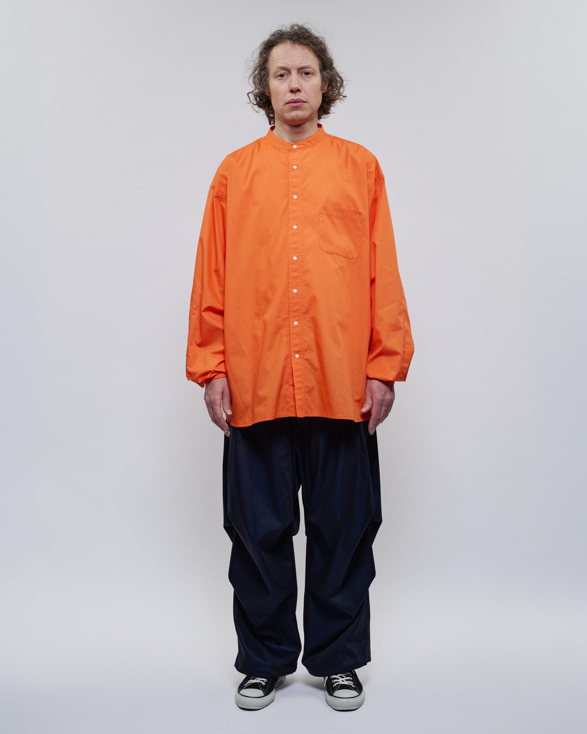 BAND COLLAR SHIRT L/S