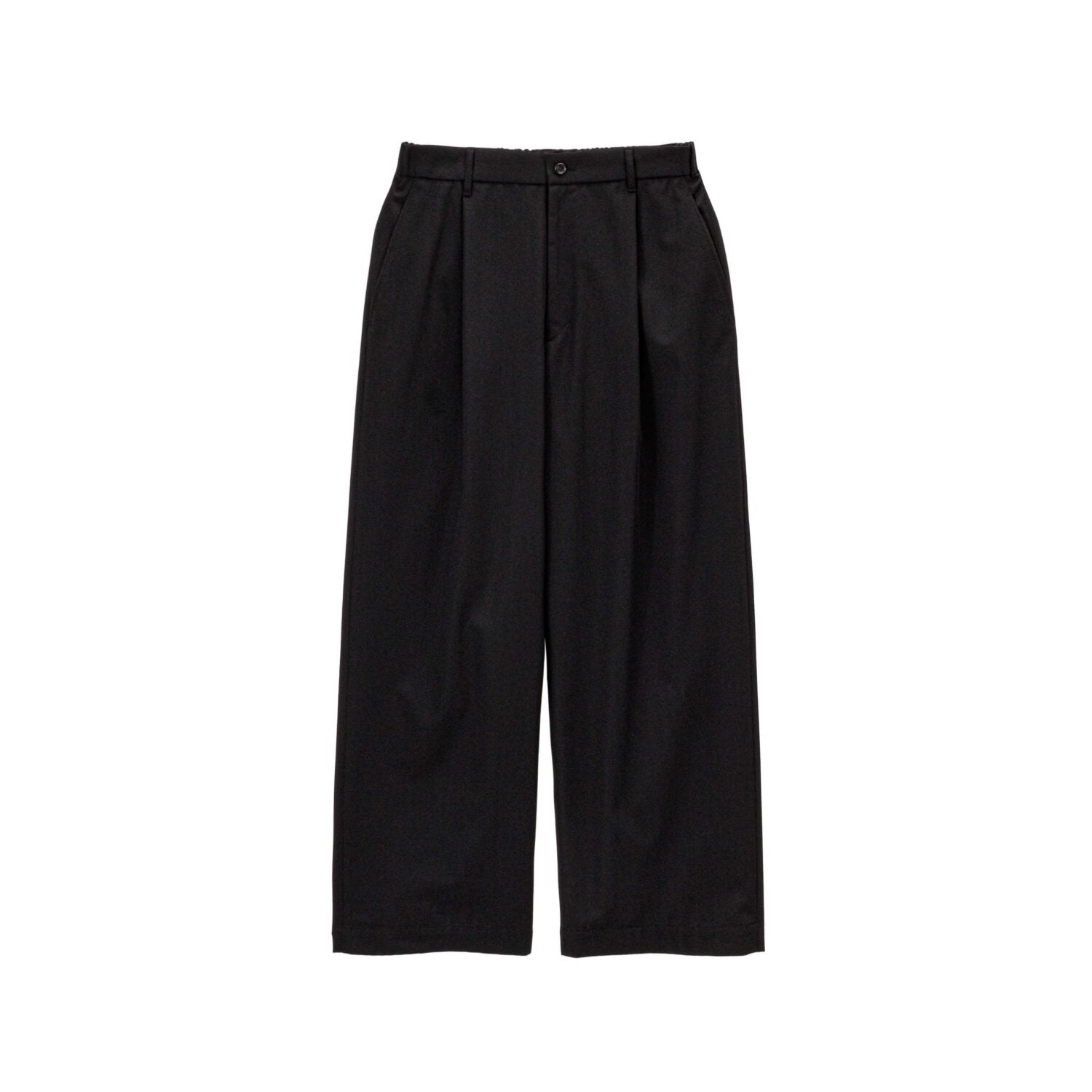 Techno Wool Twill Wide Tapered Trousers
