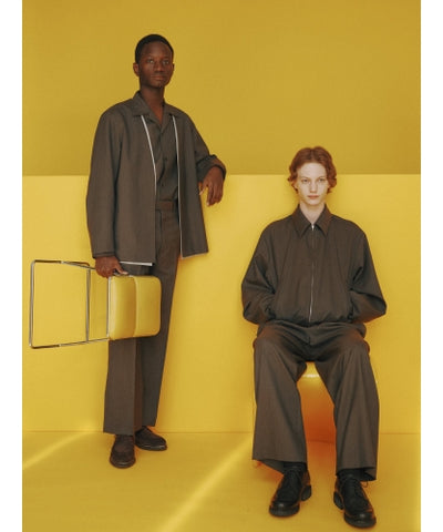【7/23(木)発売】2/60 WOOL TROPICAL MELANGE DOUBLE PLEATED MILITARY TROUSERS