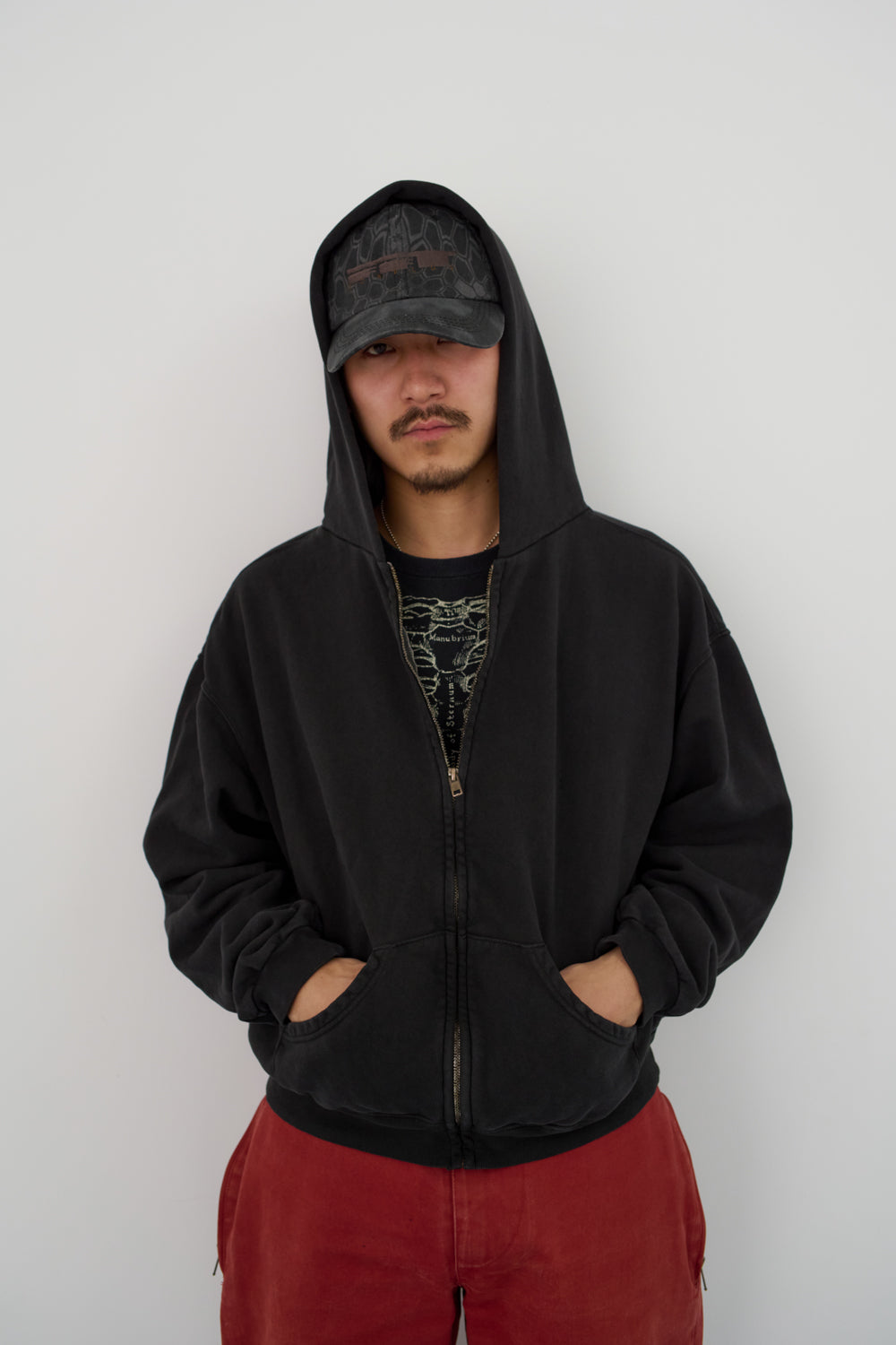【10/31(土)発売】60’s Faded Zip hoodie / Black