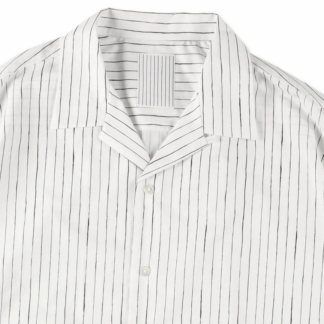 【5/9(土)発売】COTTON STRIPE OPEN COLLAR SS SHIRT
