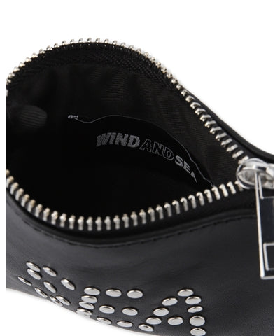 SEA STUDDED LEATHER COIN CASE