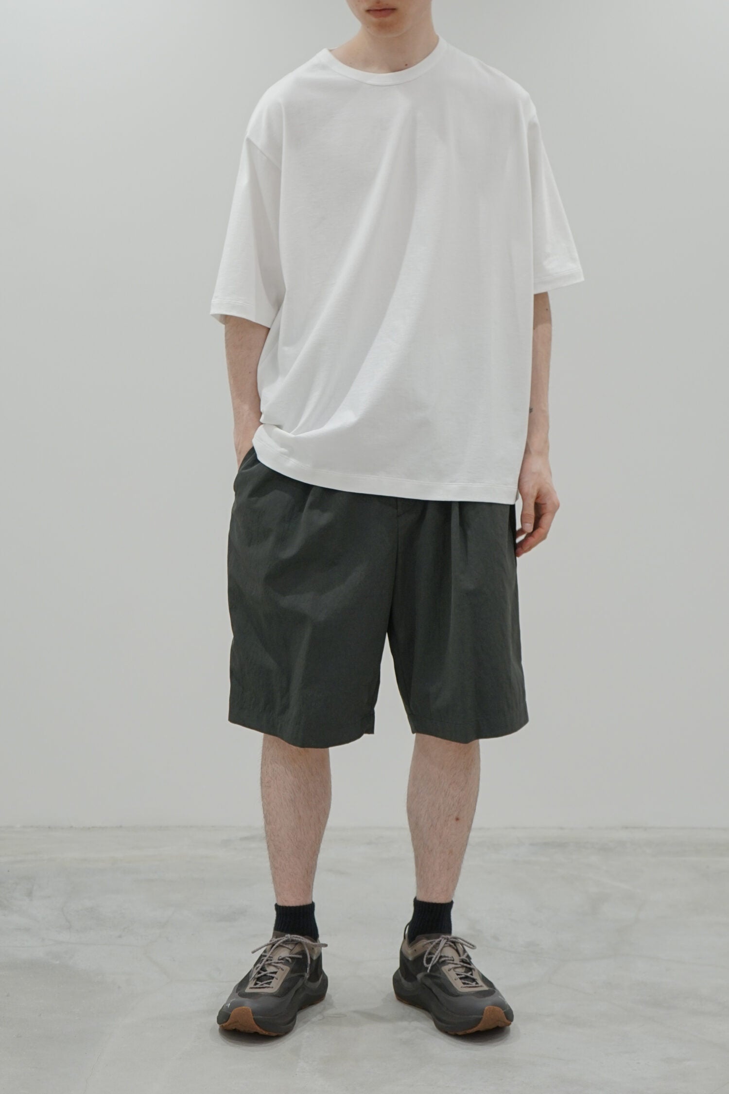 ATON-HIGH TWIST NYLON SHORTS