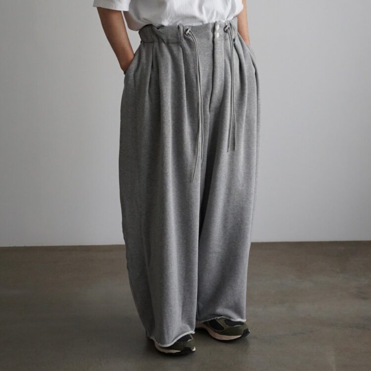 輝く高品質な Sillage loop wheel circular pants サルエルパンツ