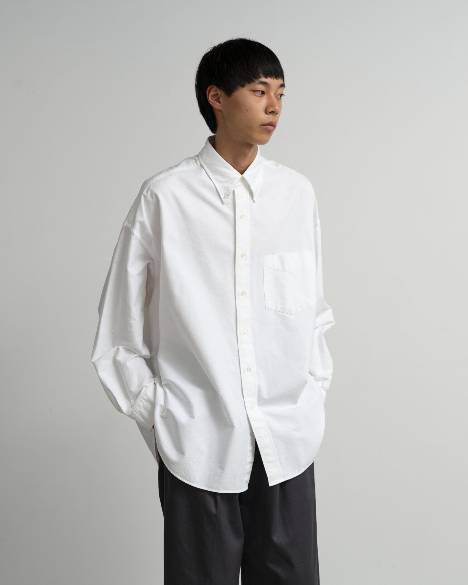 Oxford L/S Oversized B.D Shirt｜ANYTHING GOES