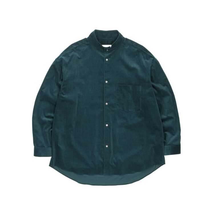 Suvin Corduroy Stand Collar Shirt｜ANYTHING GOES