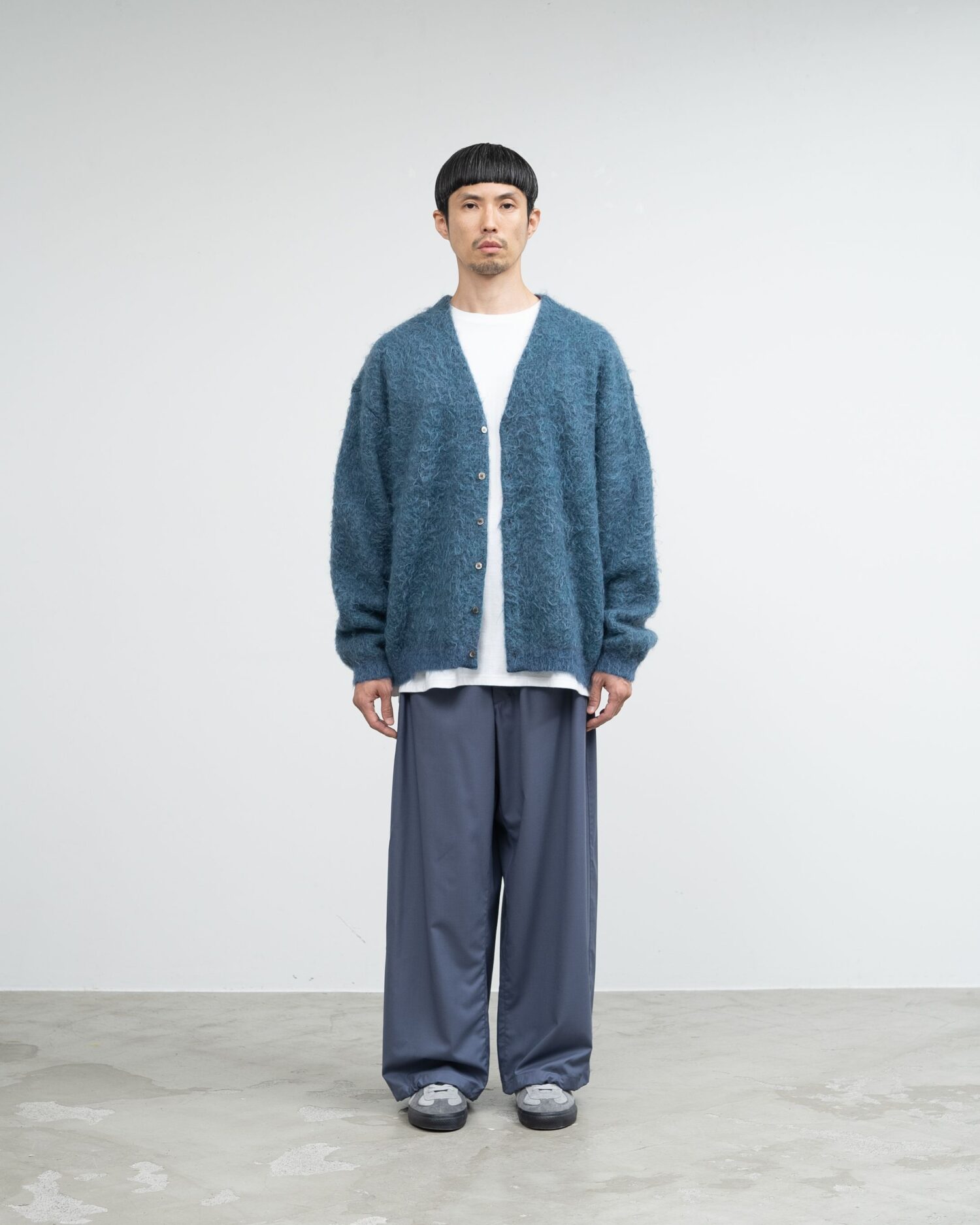 Limited item】YOKE for Graphpaper 4Color Mix Mohair Jacquard