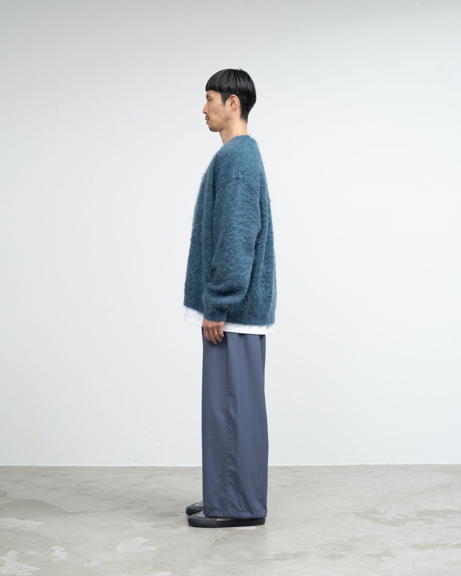 Limited item】YOKE for Graphpaper 4Color Mix Mohair Jacquard